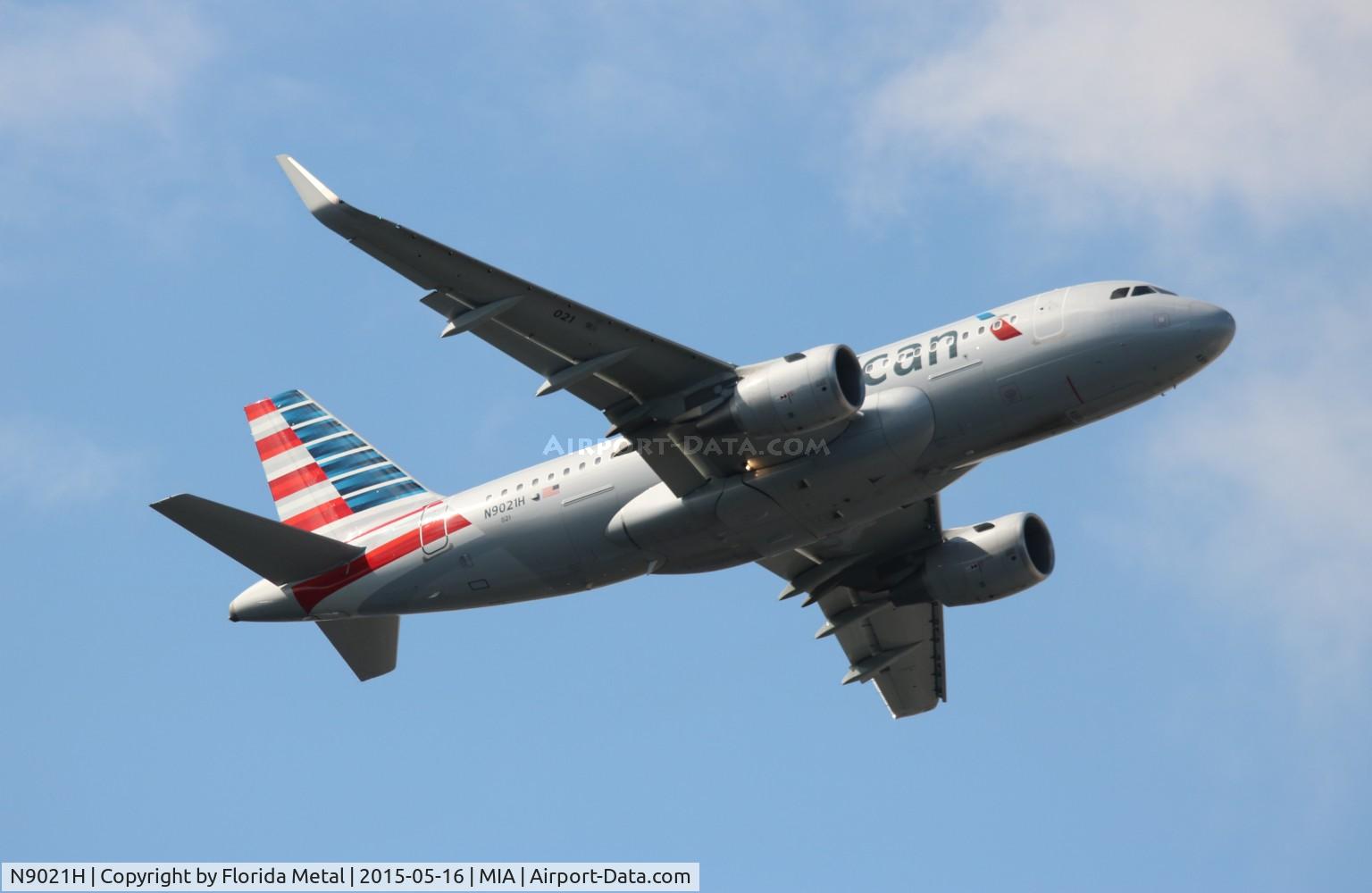 N9021H, 2014 Airbus A319-112 C/N 6277, American