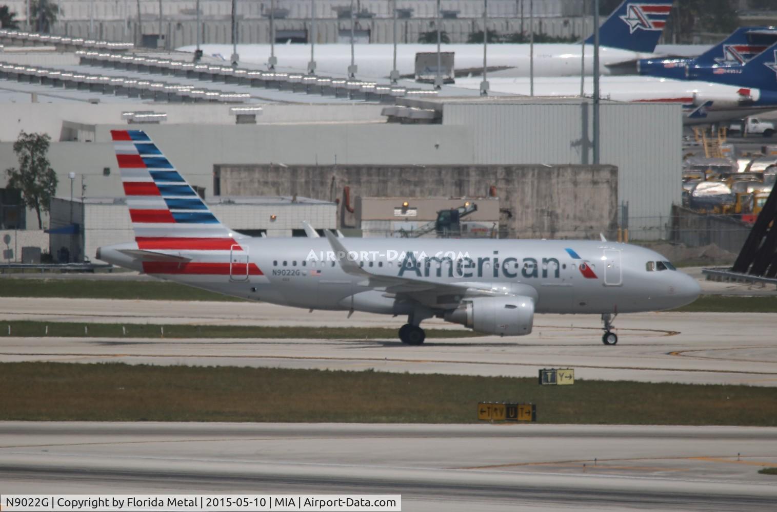 N9022G, 2014 Airbus A319-112 C/N 6310, American