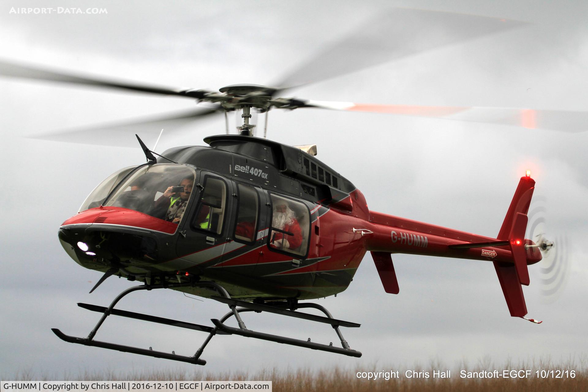 G-HUMM, 2016 Bell 407 C/N 54556, at Sandtoft