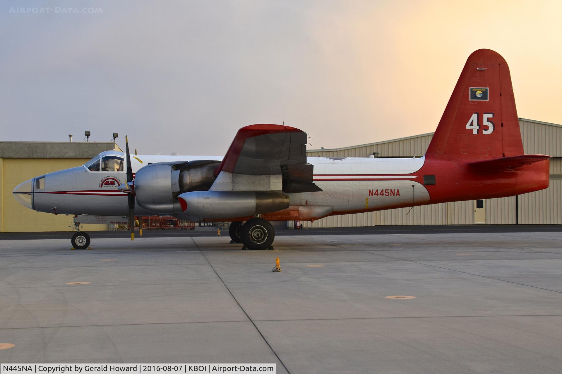 N445NA, 1956 Lockheed P2V-7 Neptune C/N 726-7102 (140443), Parked on the east NIFC ramp.