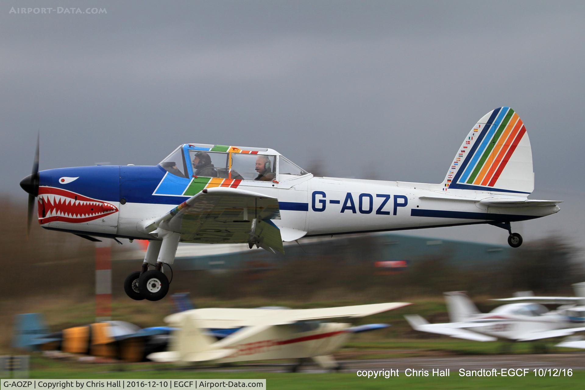 G-AOZP, 1950 De Havilland DHC-1 Chipmunk 22A C/N C1/0183, at Sandtoft