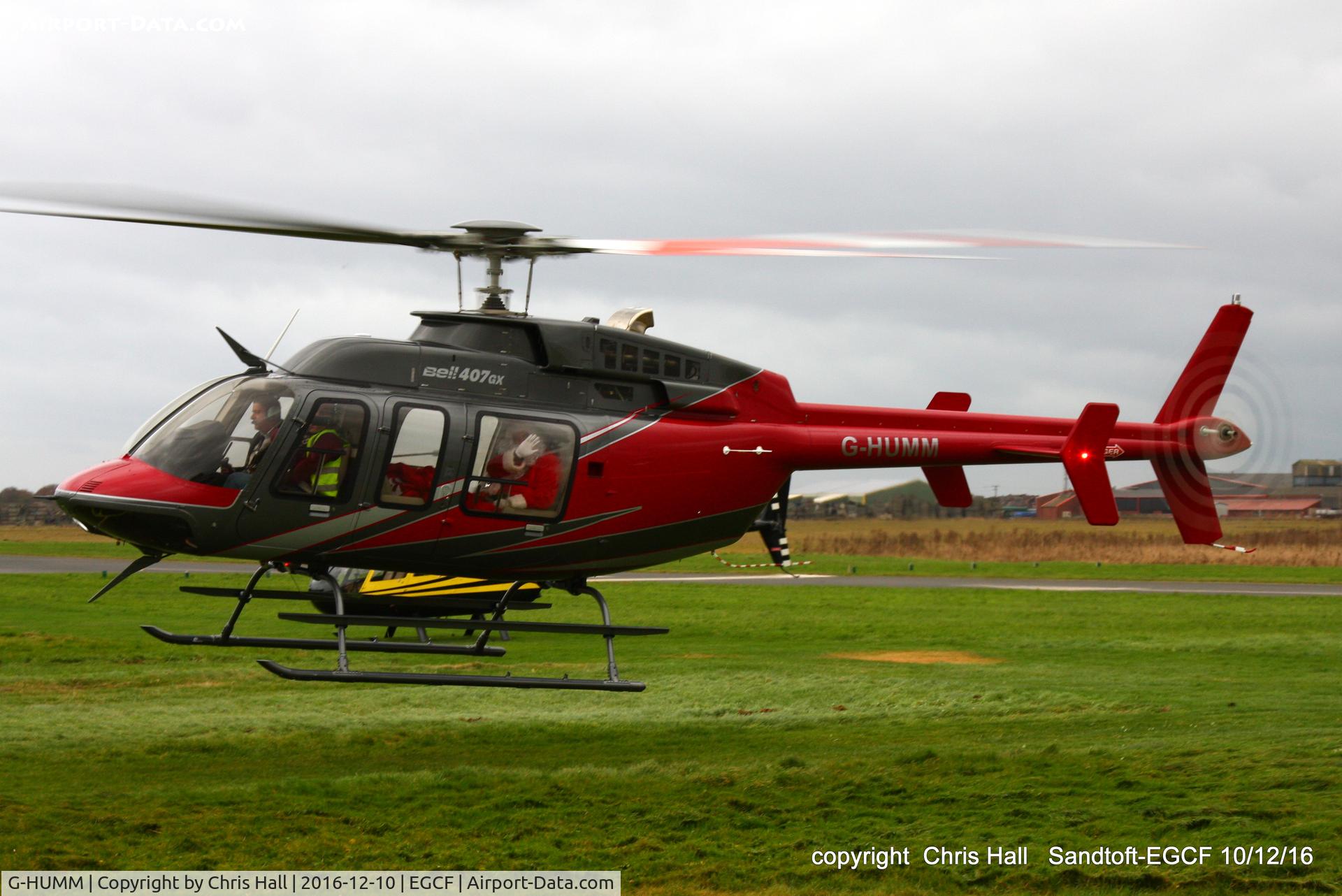 G-HUMM, 2016 Bell 407 C/N 54556, at Sandtoft