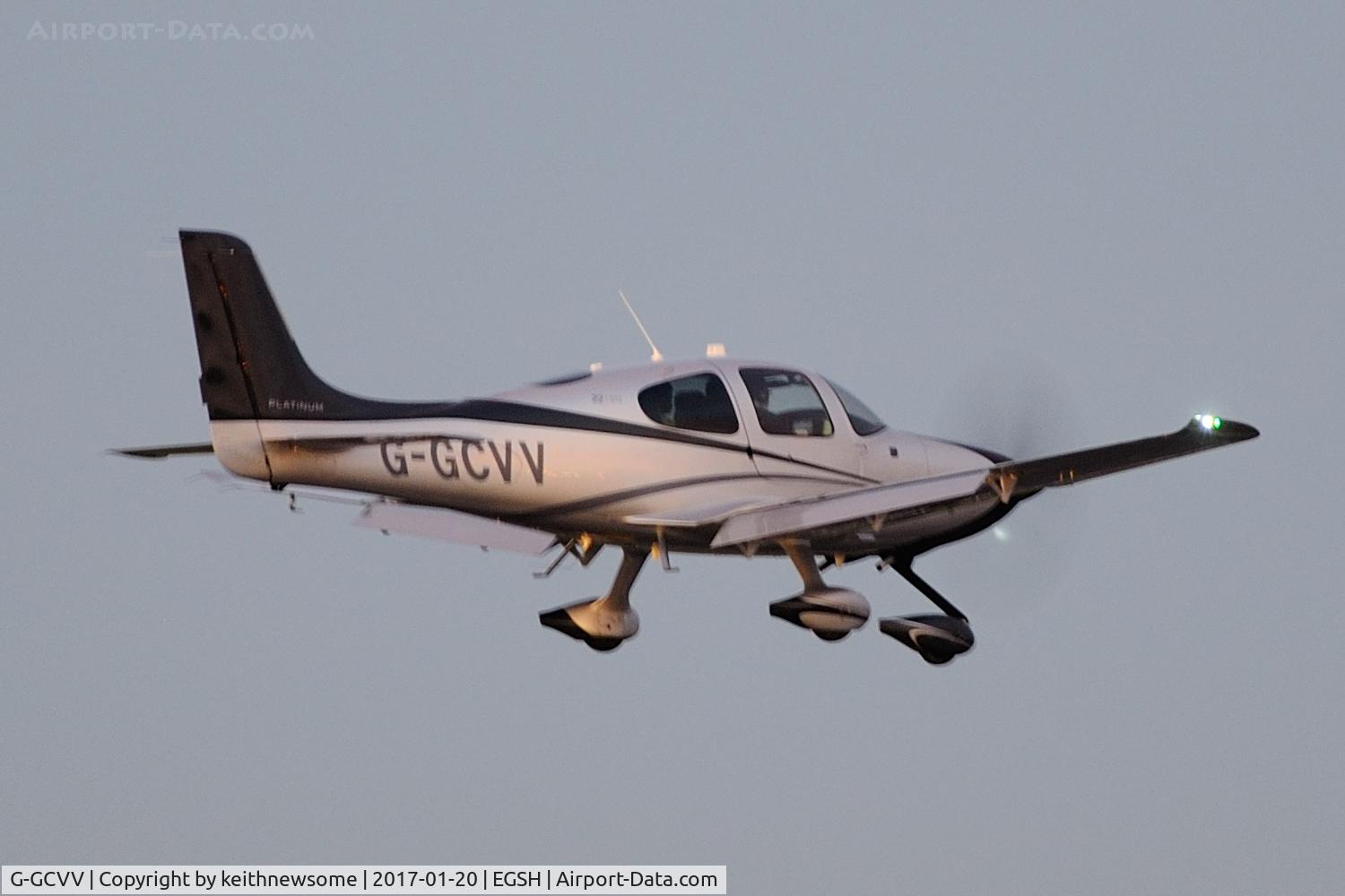 G-GCVV, 2015 Cirrus SR22 C/N 4244, Nice Visitor.