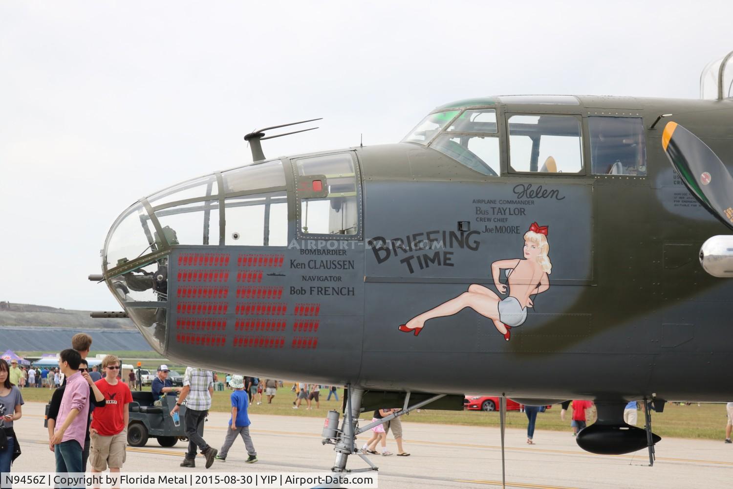 N9456Z, 1943 North American TB-25N Mitchell C/N 108-33214, Briefing Time