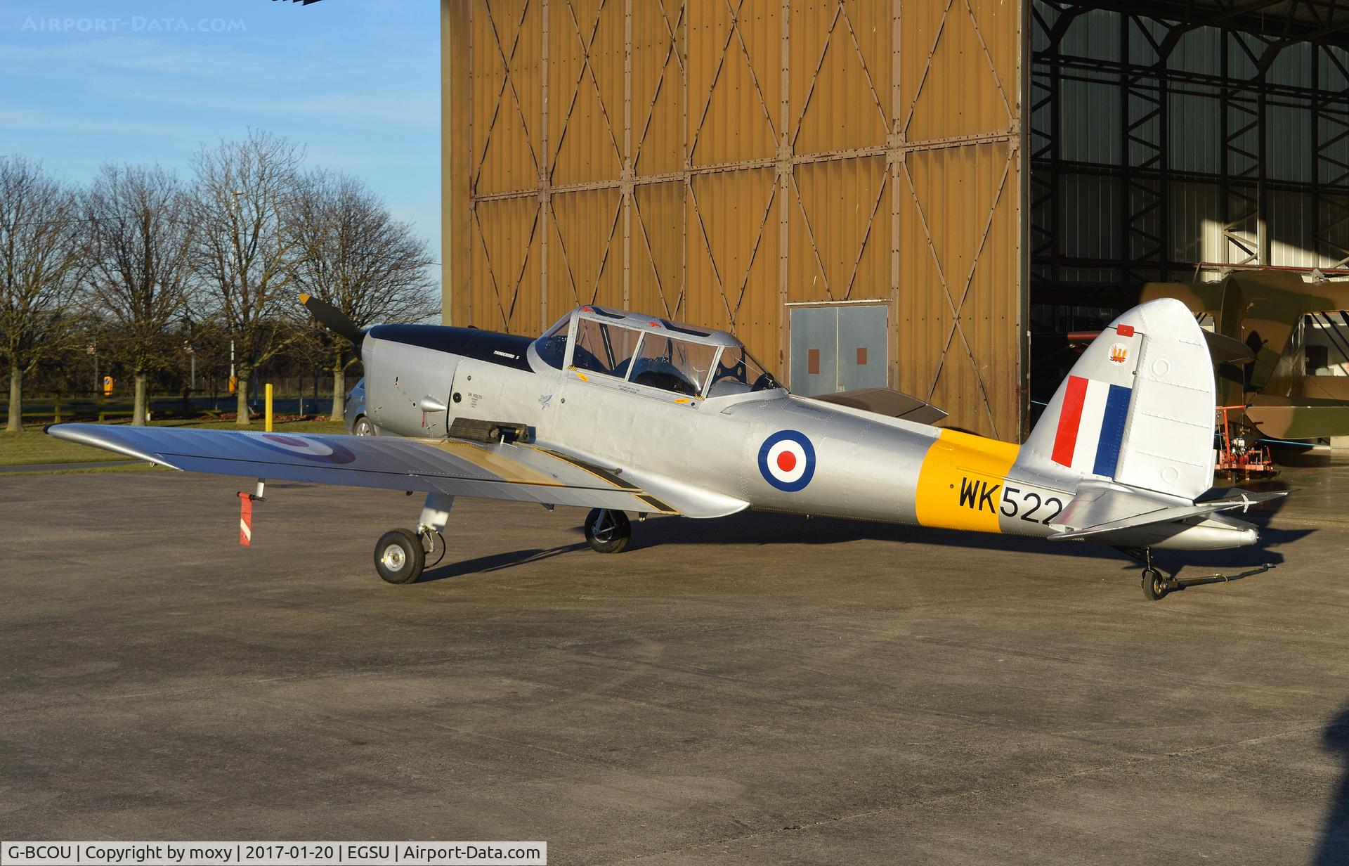 G-BCOU, 1952 De Havilland DHC-1 Chipmunk T.10 C/N C1/0559, De Havilland DHC-1 Chipmunk T.10 with RAF Serial WK522 at Duxford.