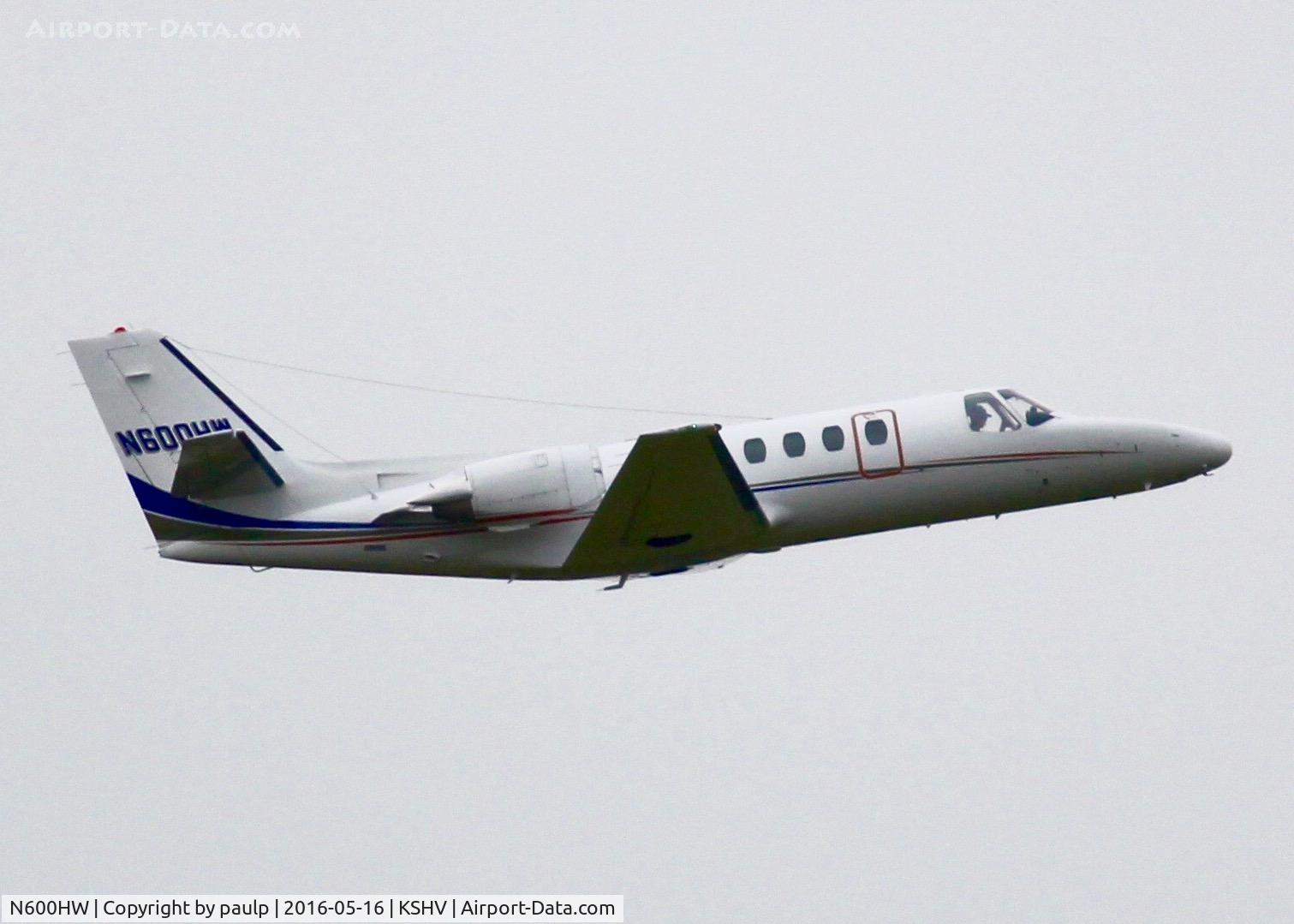 N600HW, 1983 Cessna 550 C/N 5500479, At Shreveport Regional.