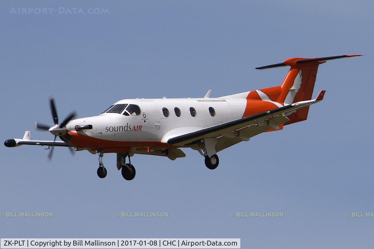 ZK-PLT, 2001 Pilatus PC-12/45 C/N 379, inbound from BHE