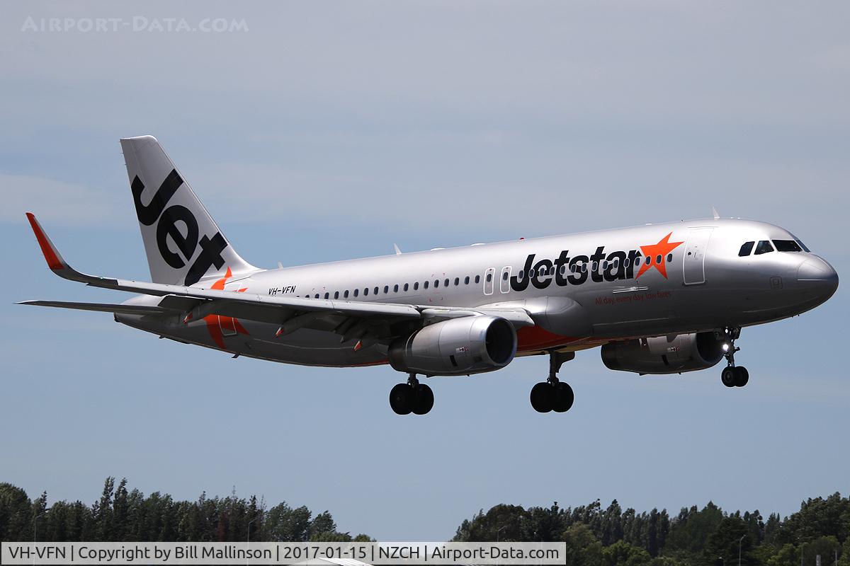 VH-VFN, 2013 Airbus A320-232 C/N 5566, JQ233 from AKL