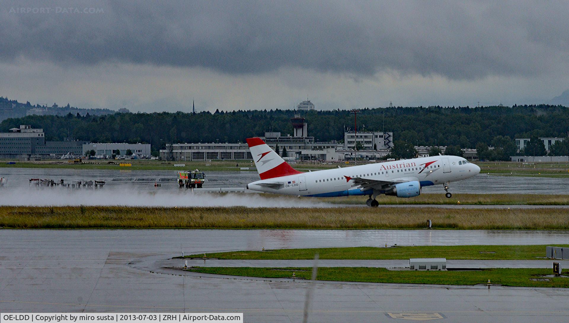 OE-LDD, 2005 Airbus A319-112 C/N 2416, Austrian Airlines Airbus A319-112 Airplane taking off from Zurich-Kloten International Airport