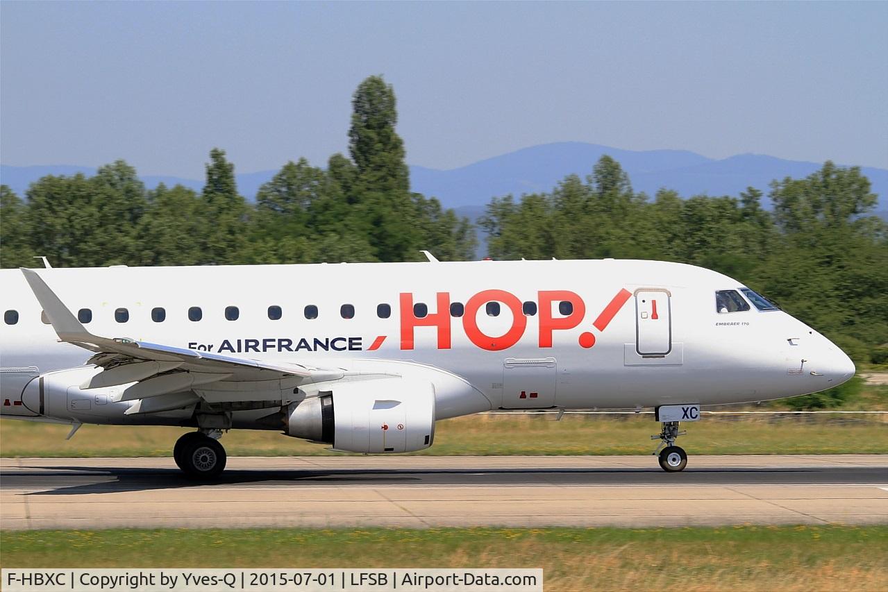 F-HBXC, 2008 Embraer 170ST (ERJ-170-100ST) C/N 17000263, Embraer ERJ-170-100ST, Take off run rwy 15, Bâle-Mulhouse-Fribourg airport (LFSB-BSL)