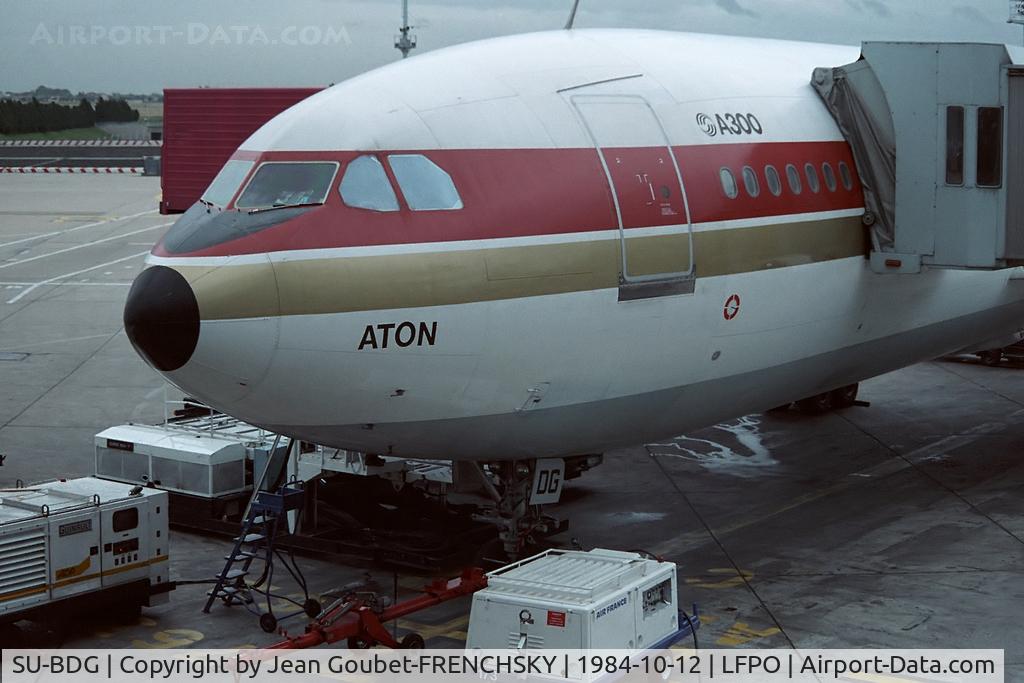 SU-BDG, 1982 Airbus A300B4-203 C/N 200, Egyptair at Orly South (now converted to Freighter std at CAI Sep 2010)