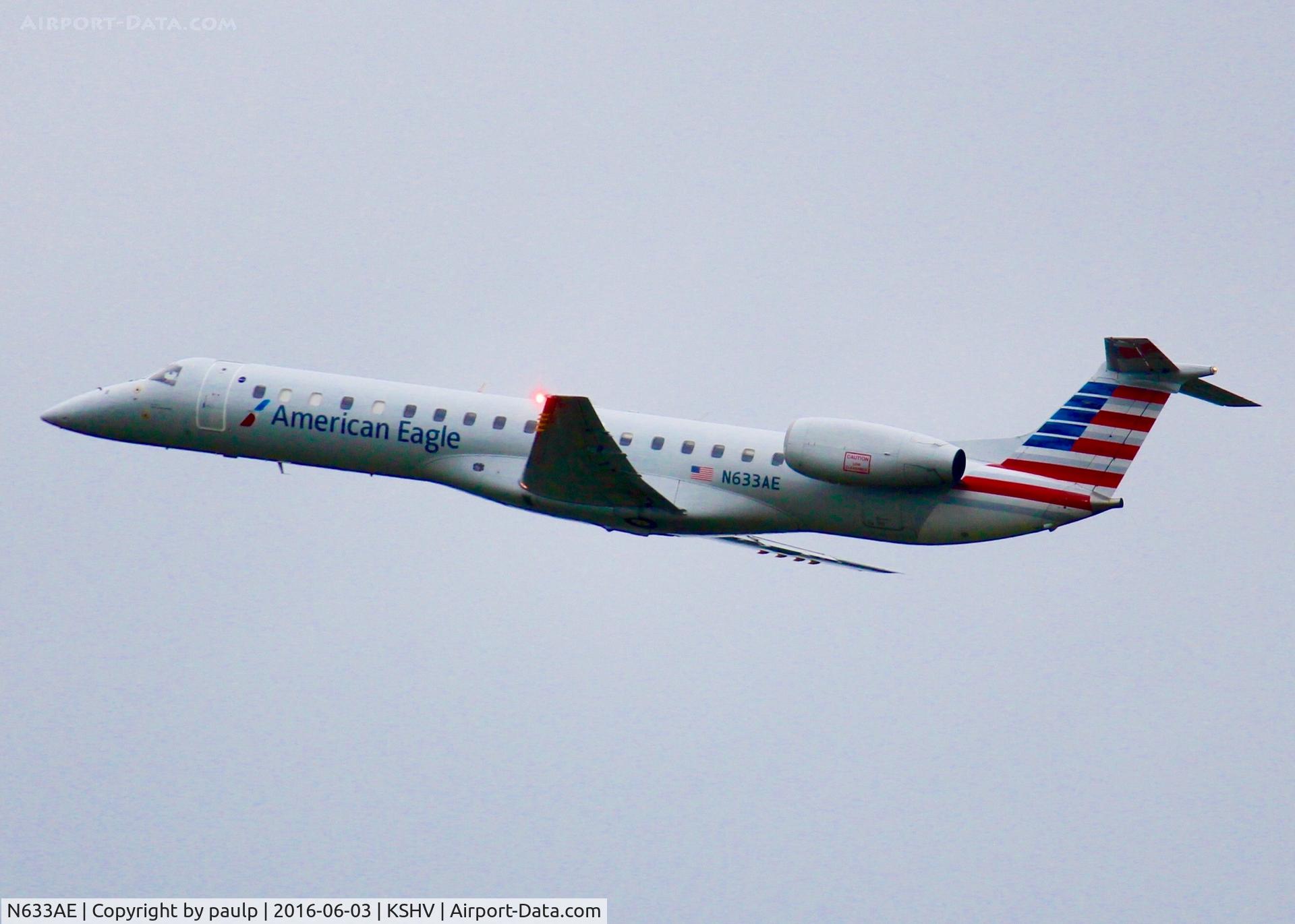 N633AE, 1999 Embraer ERJ-145LR (EMB-145LR) C/N 145148, At Shreveport Regional.