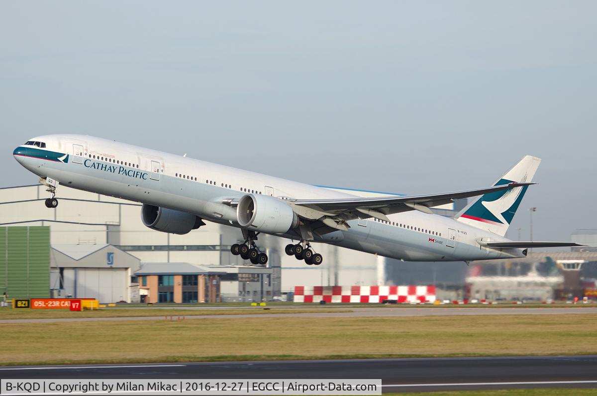 B-KQD, 2012 Boeing 777-367/ER C/N 39237, Departing off 23R to Hong Kong