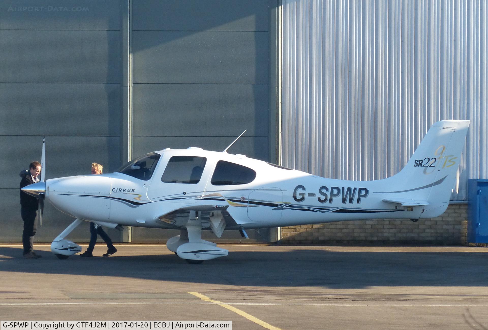 G-SPWP, 2005 Cirrus SR22 GTS C/N 1413, G-SPWP at Staverton 20.1.17