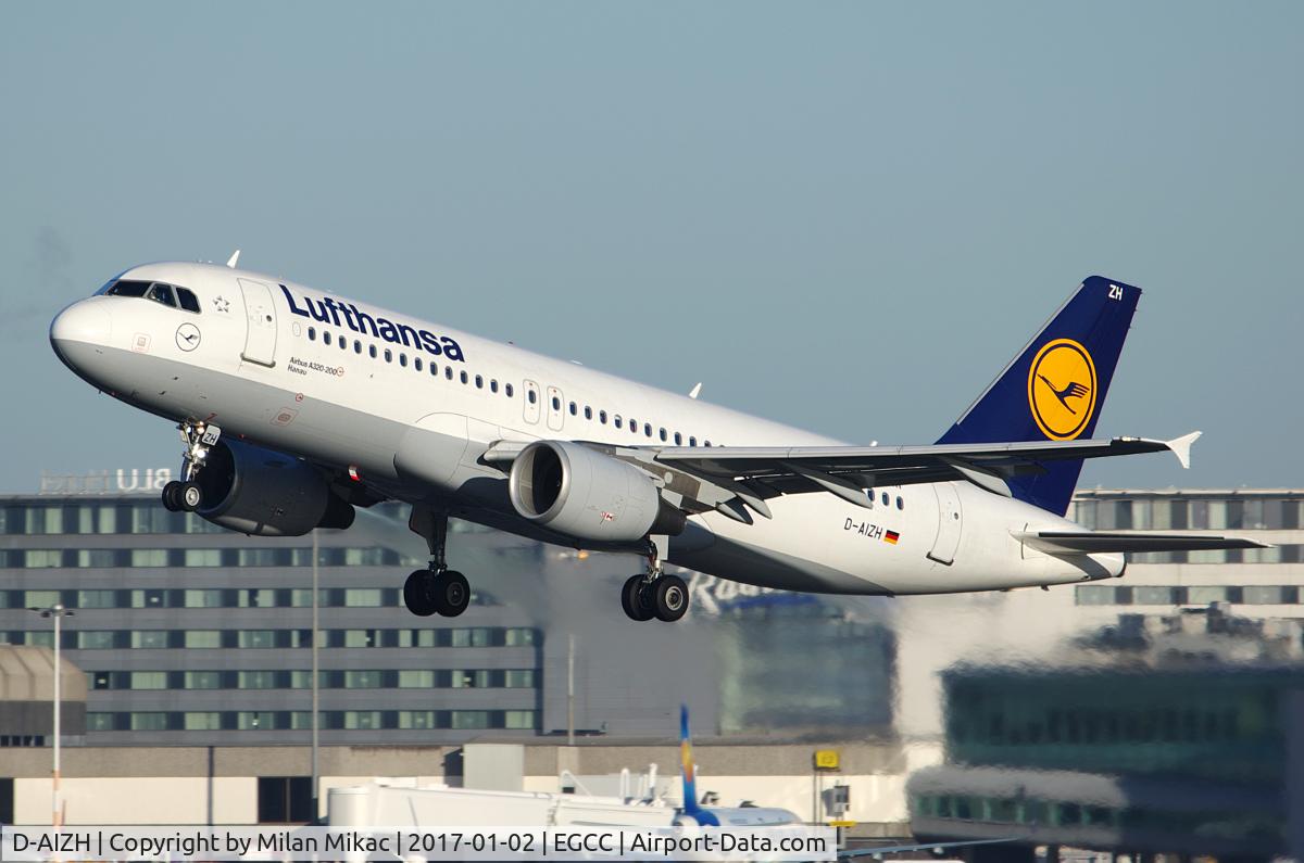 D-AIZH, 2010 Airbus A320-214 C/N 4363, LH2501 climbs away from 23R to Munich (MUC).