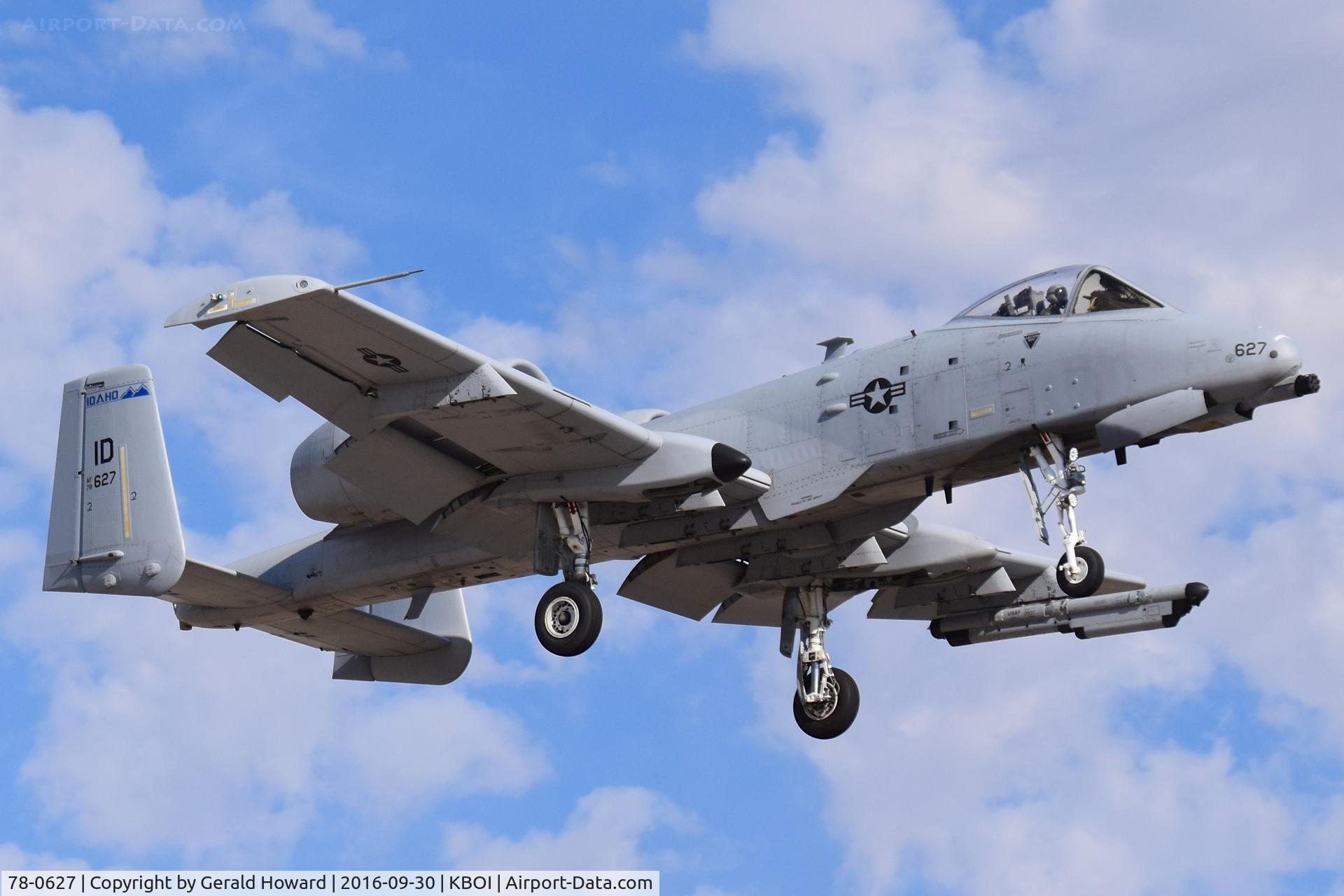 78-0627, 1978 Fairchild Republic A-10C Thunderbolt II C/N A10-0247, Landing RWY 10L.