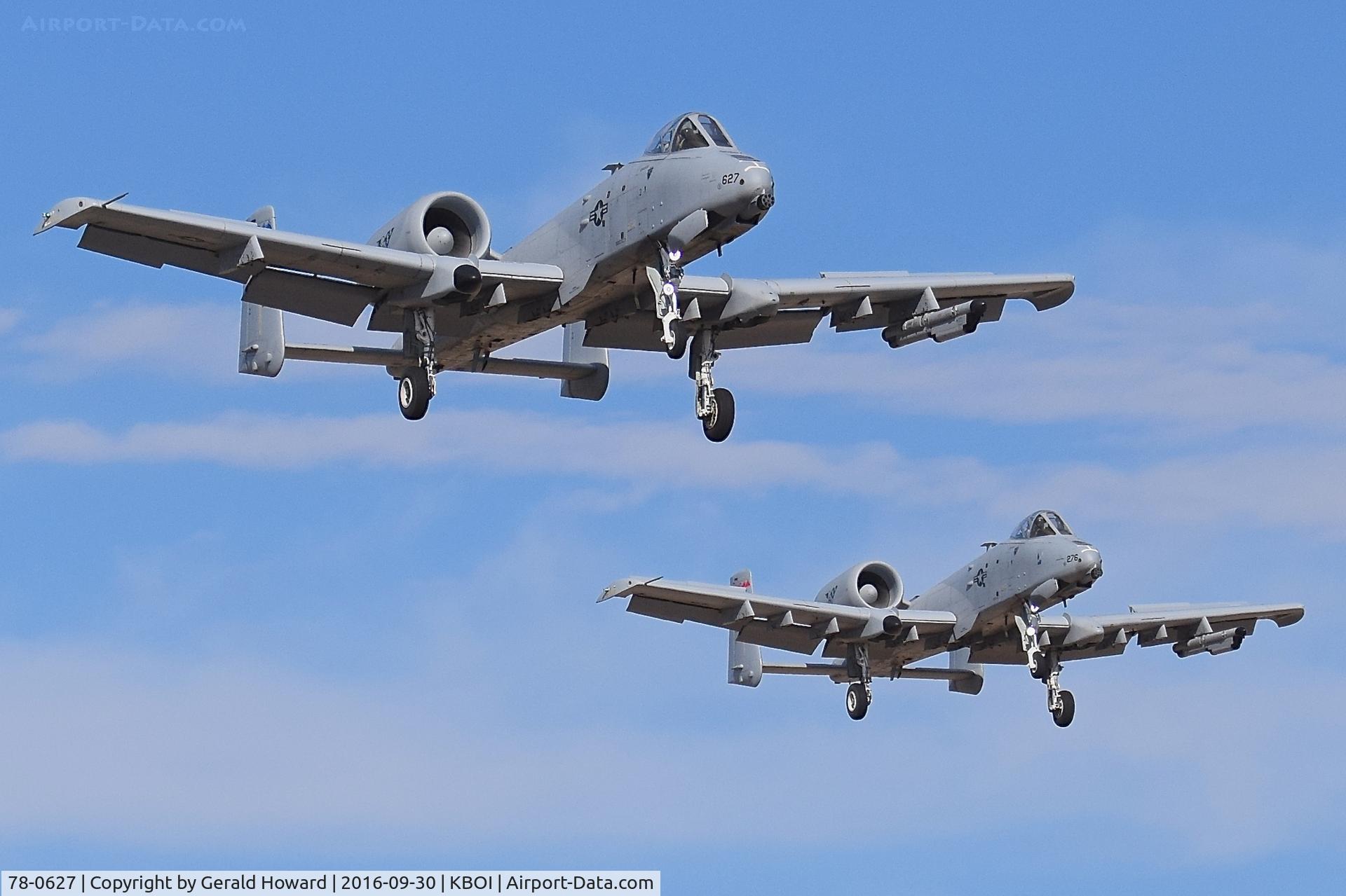 78-0627, 1978 Fairchild Republic A-10C Thunderbolt II C/N A10-0247, Formation Landing.