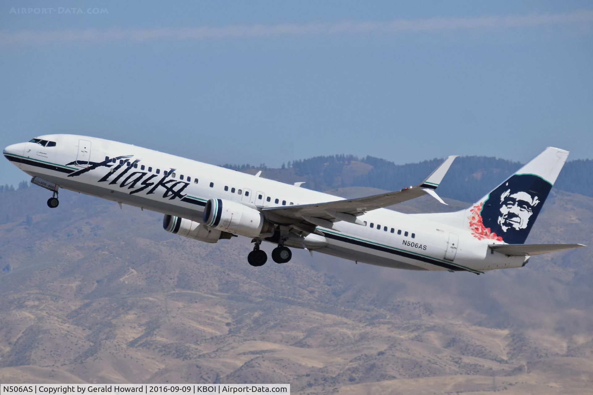 N506AS, 2008 Boeing 737-890 C/N 35690, Departed RWY 28R.