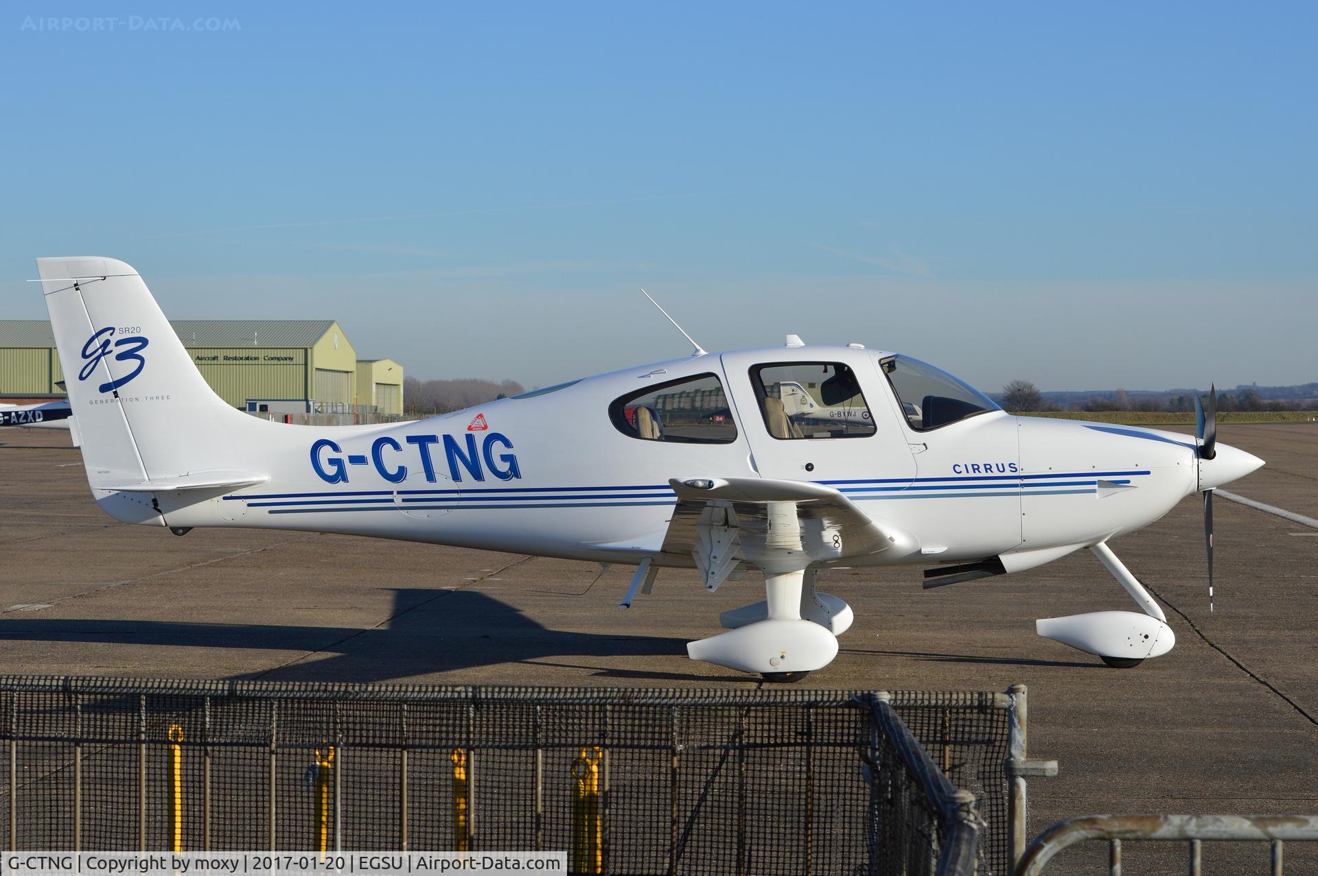 G-CTNG, 2008 Cirrus SR20 C/N 2012, Cirrus SR20 G3 at Duxford.
