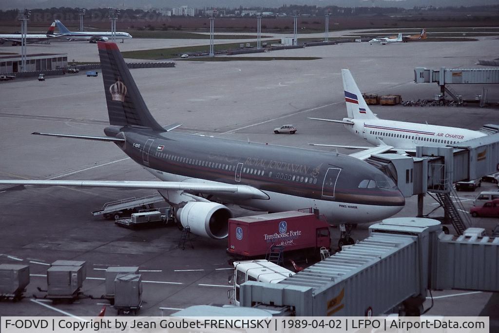 F-ODVD, 1987 Airbus A310-304 C/N 421, Royal Jordanian Airlines at Orly South