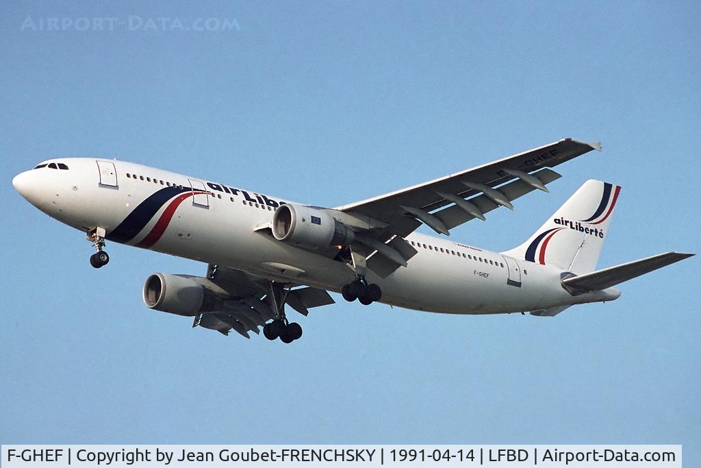F-GHEF, 1990 Airbus A300B4-622R C/N 555, Air Liberte (ILFC) landing 23