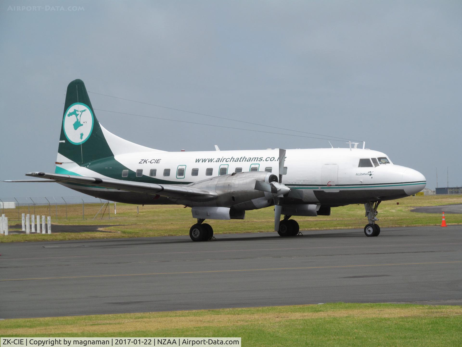 ZK-CIE, 1957 Convair CV-580 C/N 399, on convair apron - seen today along with CIB/CIC and CID
