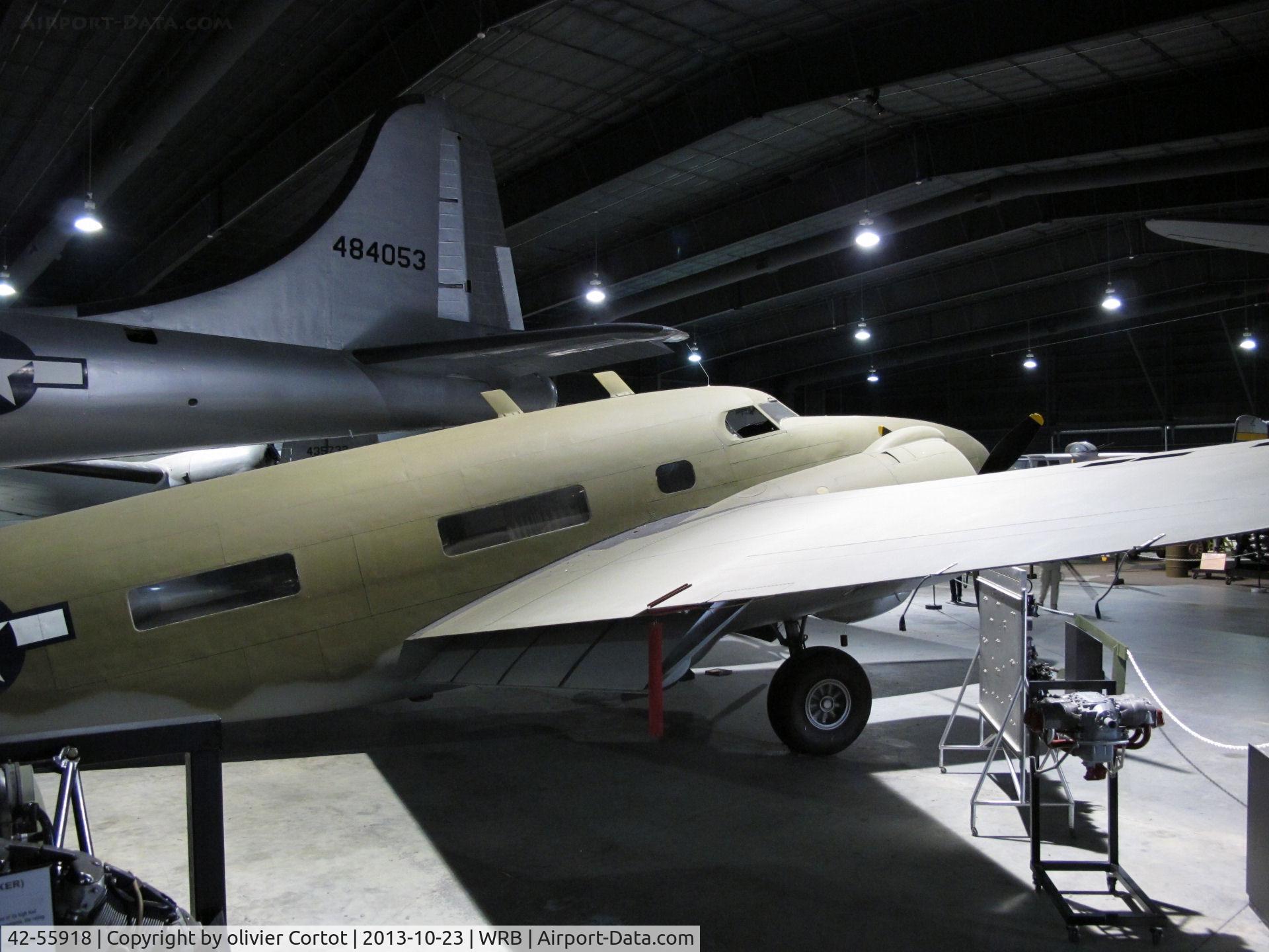 42-55918, 1942 Lockheed C-60A Lodestar C/N 18-2333, the windows are remains of the use as civilian executive aircraft. Museum of Aviation, Robins AFB.