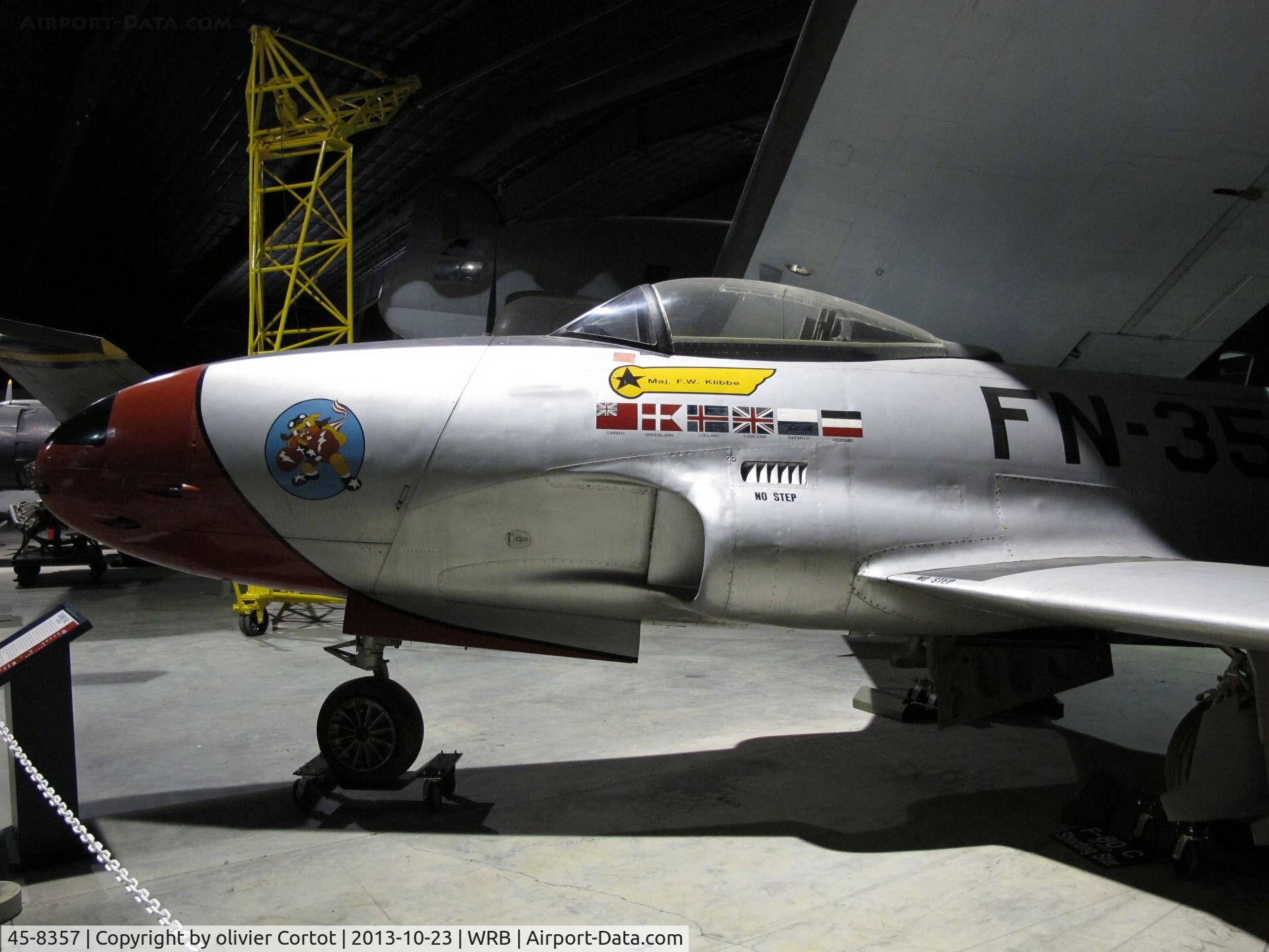 45-8357, 1945 Lockheed F-80C-11-LO Shooting Star C/N 080-1571, Warner robins air museum