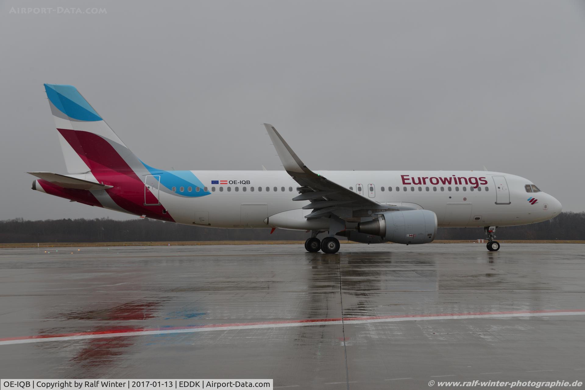 OE-IQB, 2016 Airbus A320-214 C/N 7012, Airbus A320-214(WL) - EW EWE Eurowings Europe - OE-IQB - 13.01.2017 . CGN