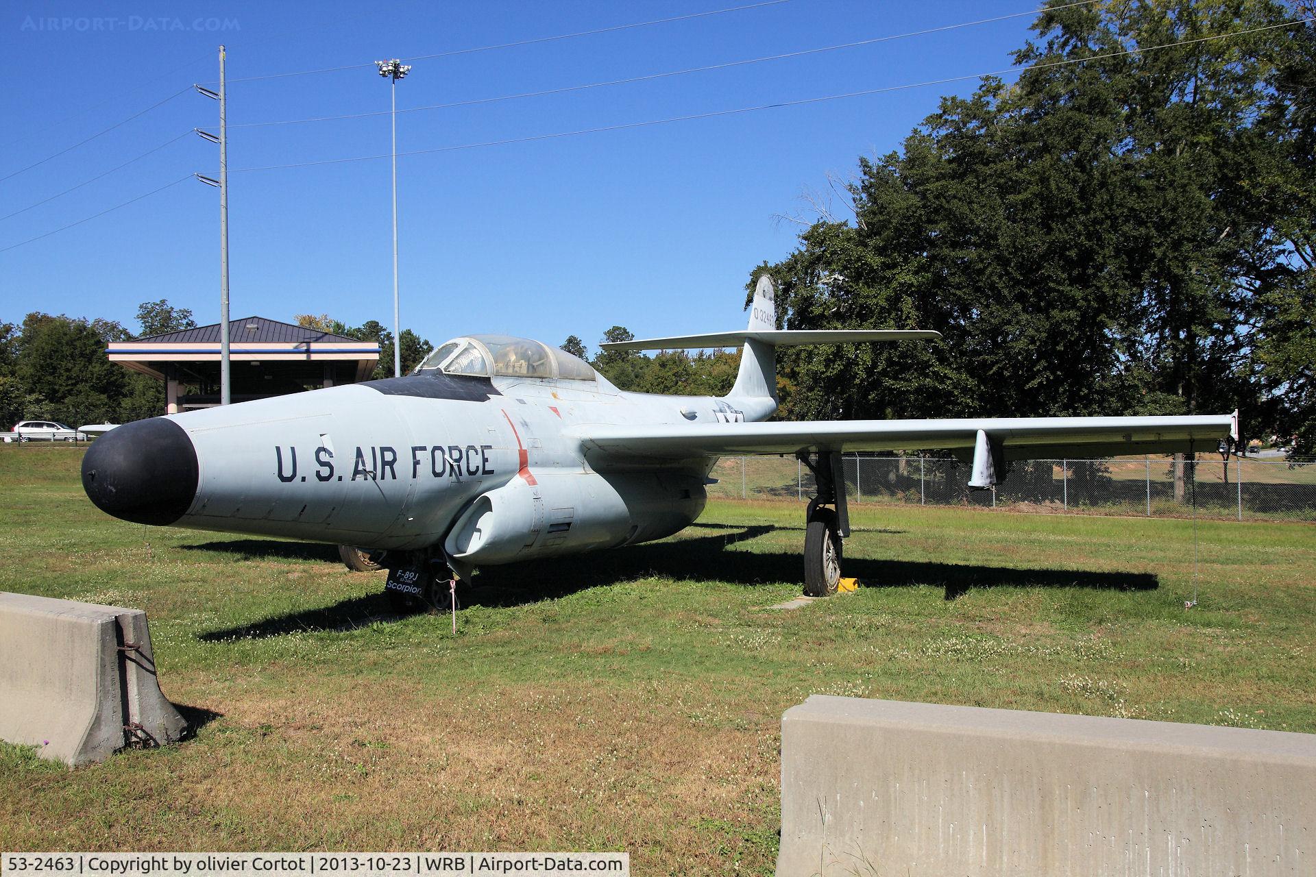 53-2463, 1953 Northrop F-89D Scorpion C/N Not found 53-2463, warner robins air museum