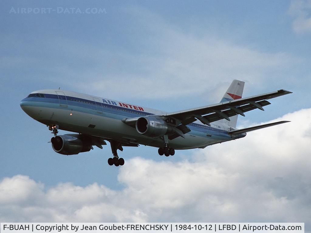 F-BUAH, 1976 Airbus A300B2-1C C/N 027, AIR INTER landing runway 23 from Paris Orly ouest (now strd BOH no engines)