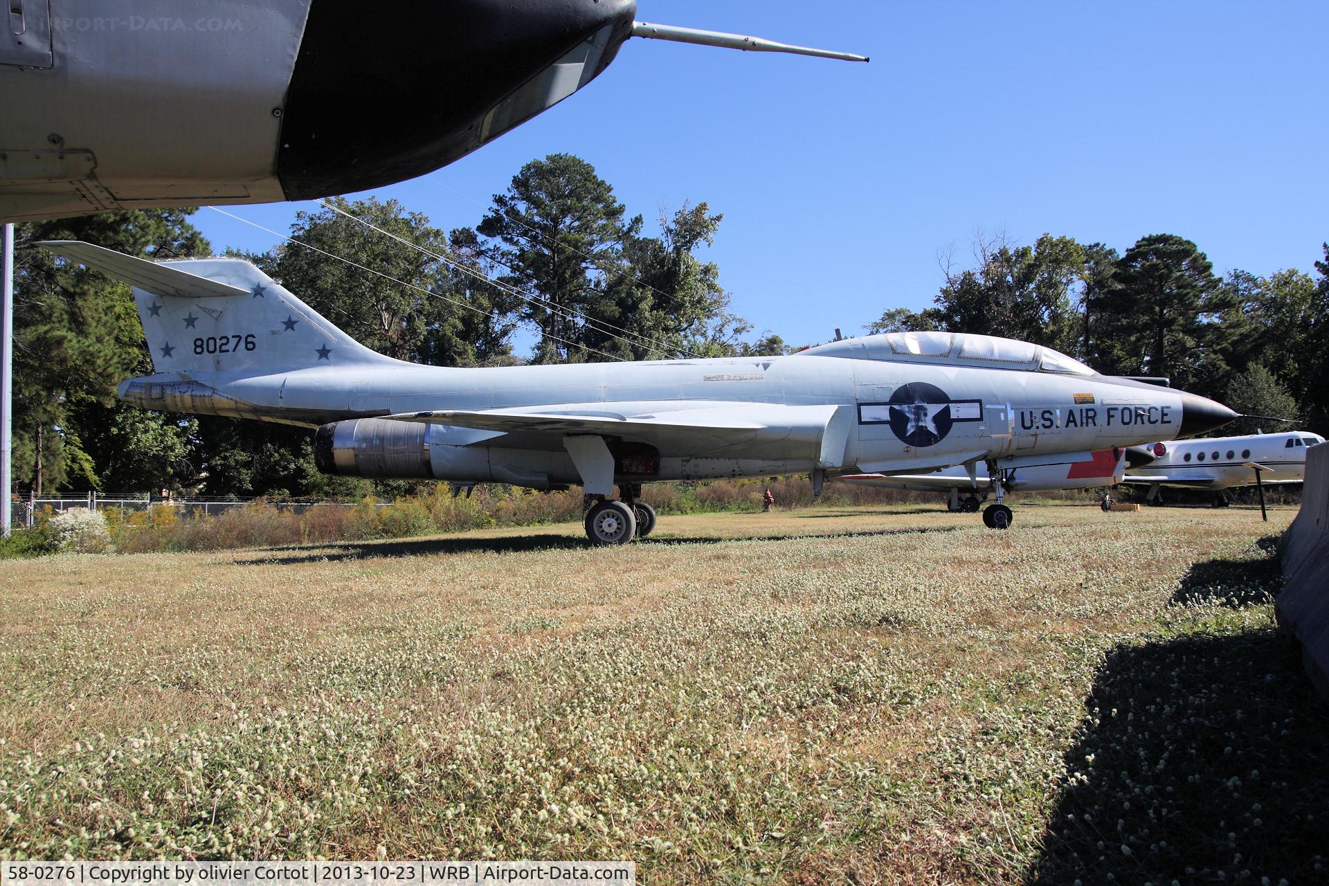 58-0276, 1958 McDonnell F-101F Voodoo C/N 652, next to the RF-101C. Museum of Aviation, Robins AFB.
