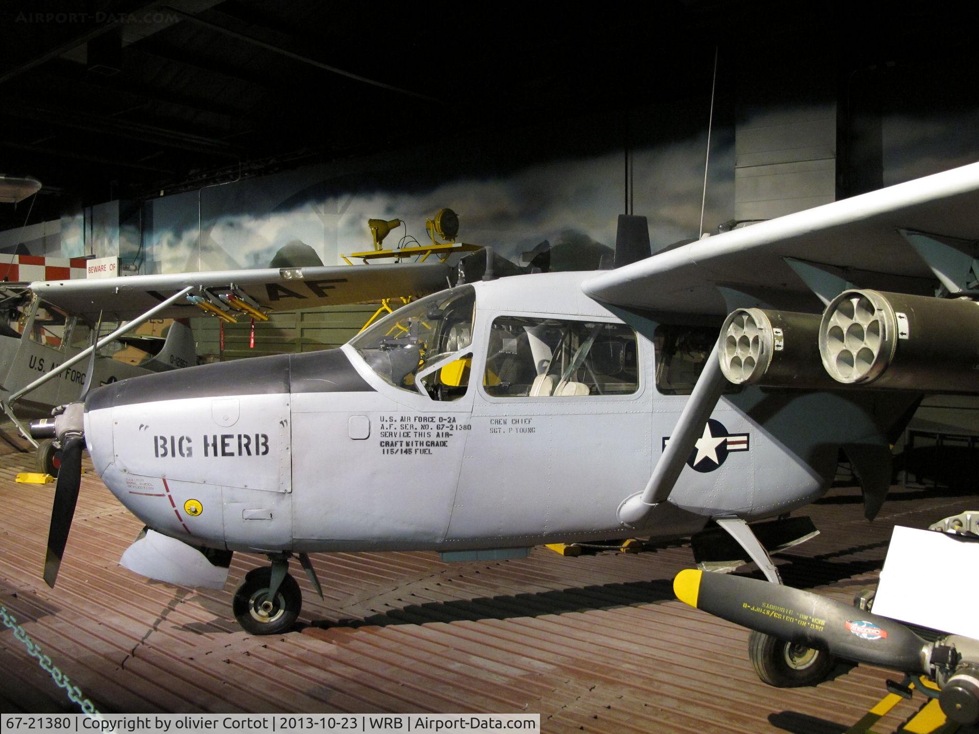 67-21380, 1967 Cessna O-2A Super Skymaster Super Skymaster C/N 337M-0086, fully loaded O-2. Museum of Aviation, Robins AFB.