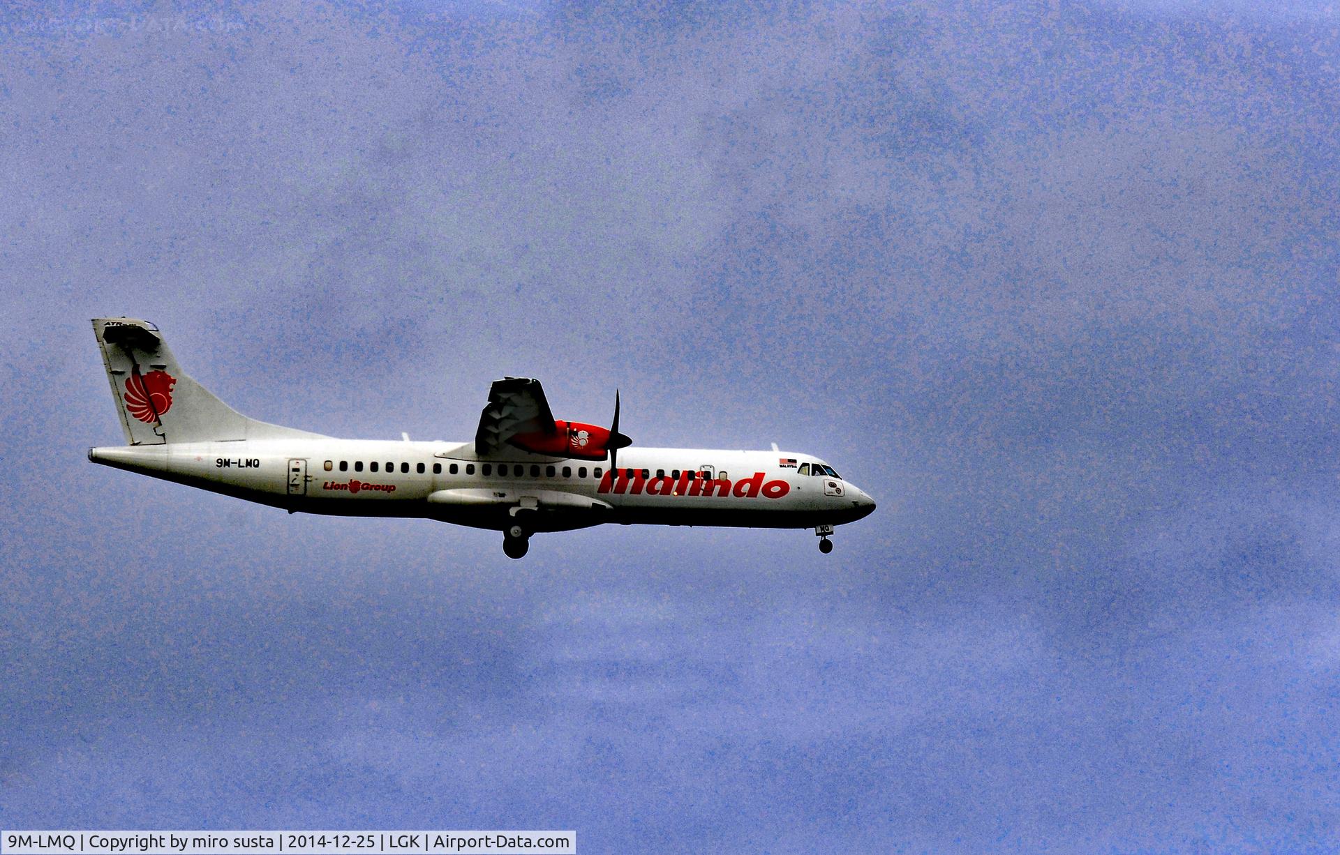 9M-LMQ, 2015 ATR 72-600 C/N 1295, Malindo Air  ATR 72-600 airplane landing at Langkawi International Airport.