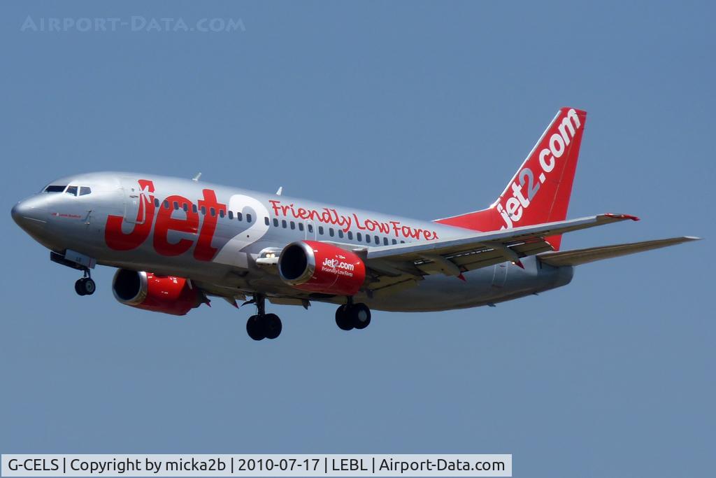 G-CELS, 1986 Boeing 737-377 C/N 23660, Landing
