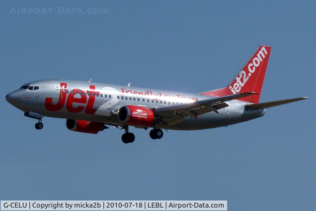 G-CELU, 1986 Boeing 737-377 C/N 23657, Landing