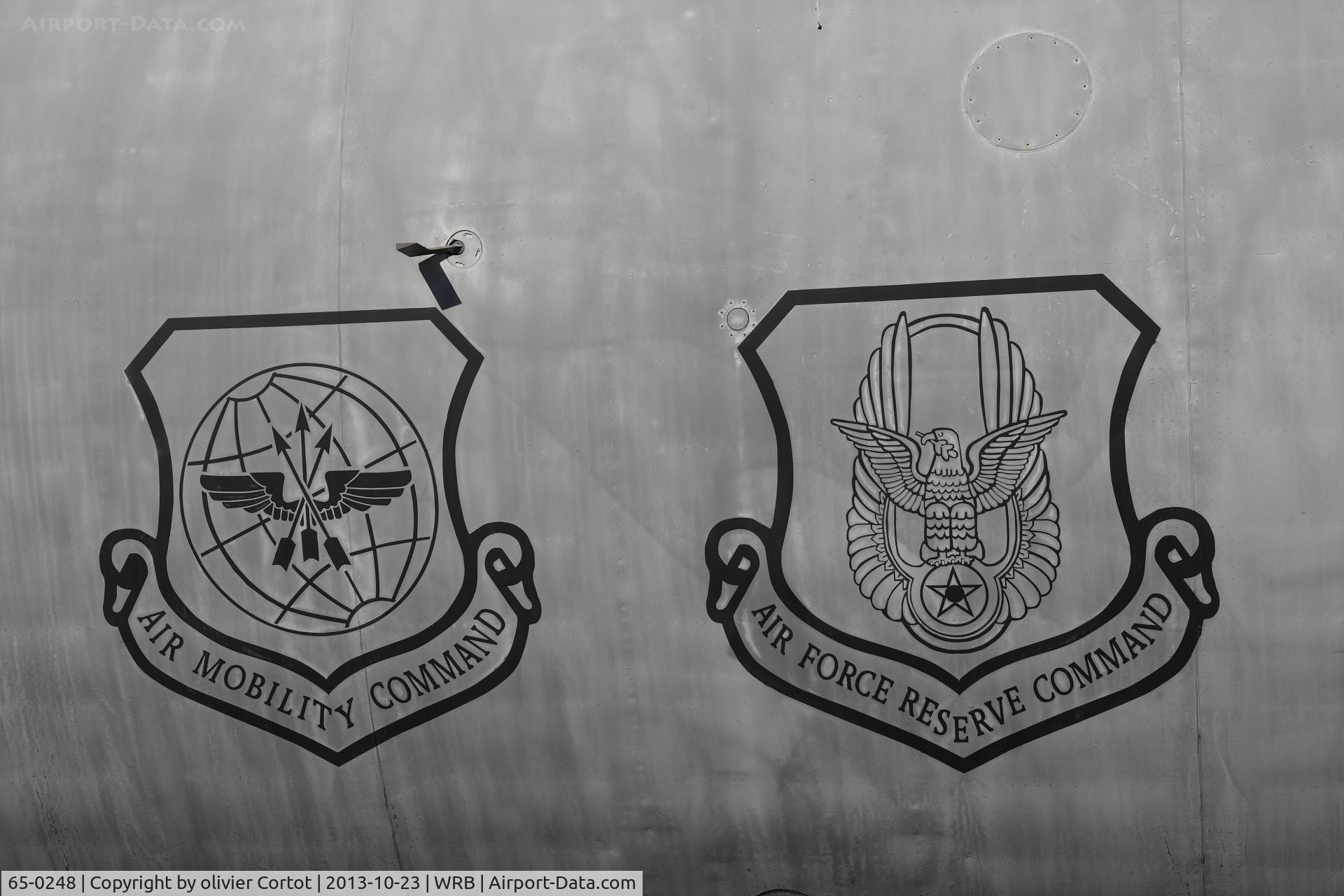 65-0248, 1965 Lockheed C-141A Starlifter C/N 300-6099, view on the fuselage markings. Museum of Aviation, Robins AFB.