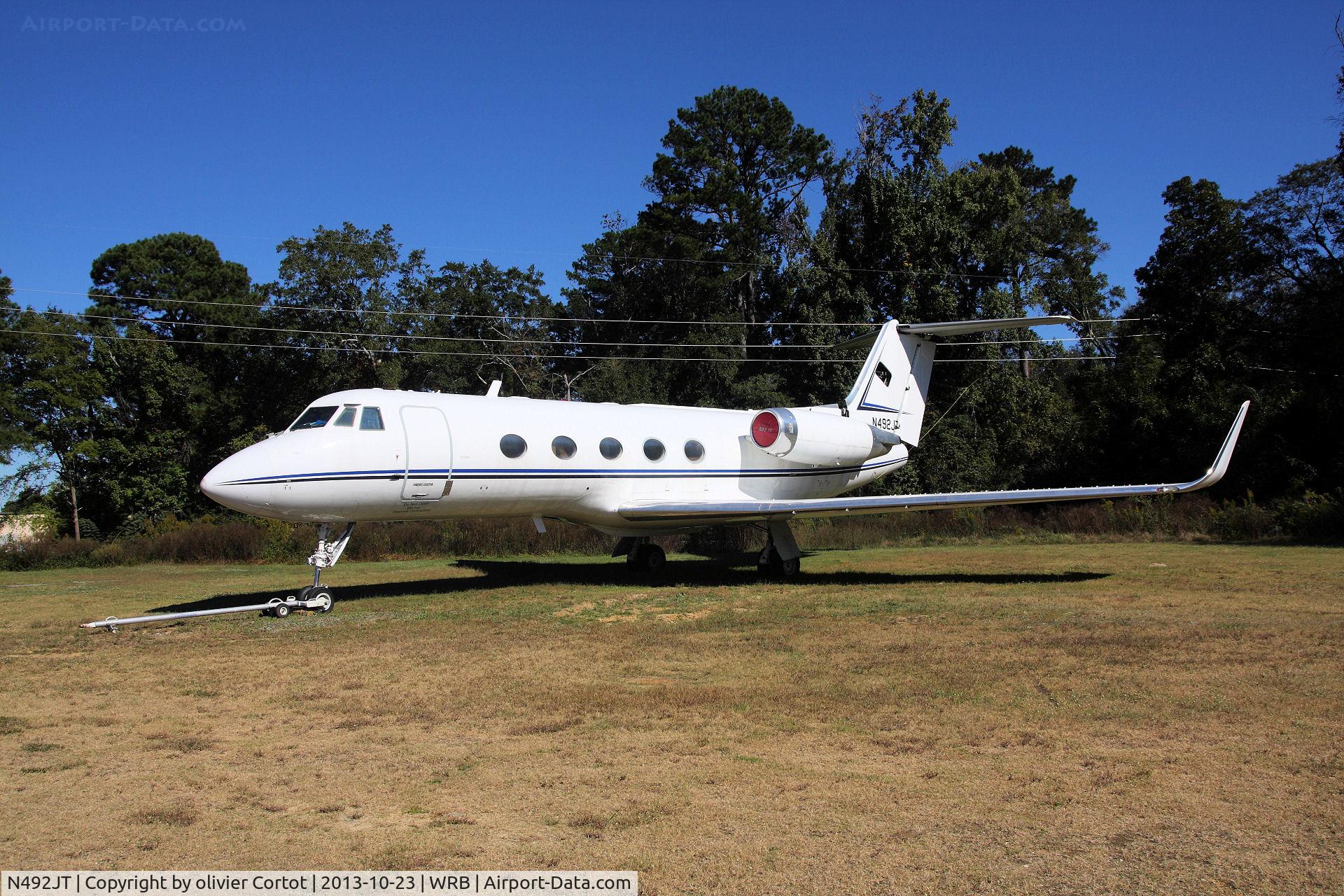 N492JT, 1970 Grumman G-1159 Gulfstream II C/N 82, now in a museum... Museum of Aviation, Robins AFB.