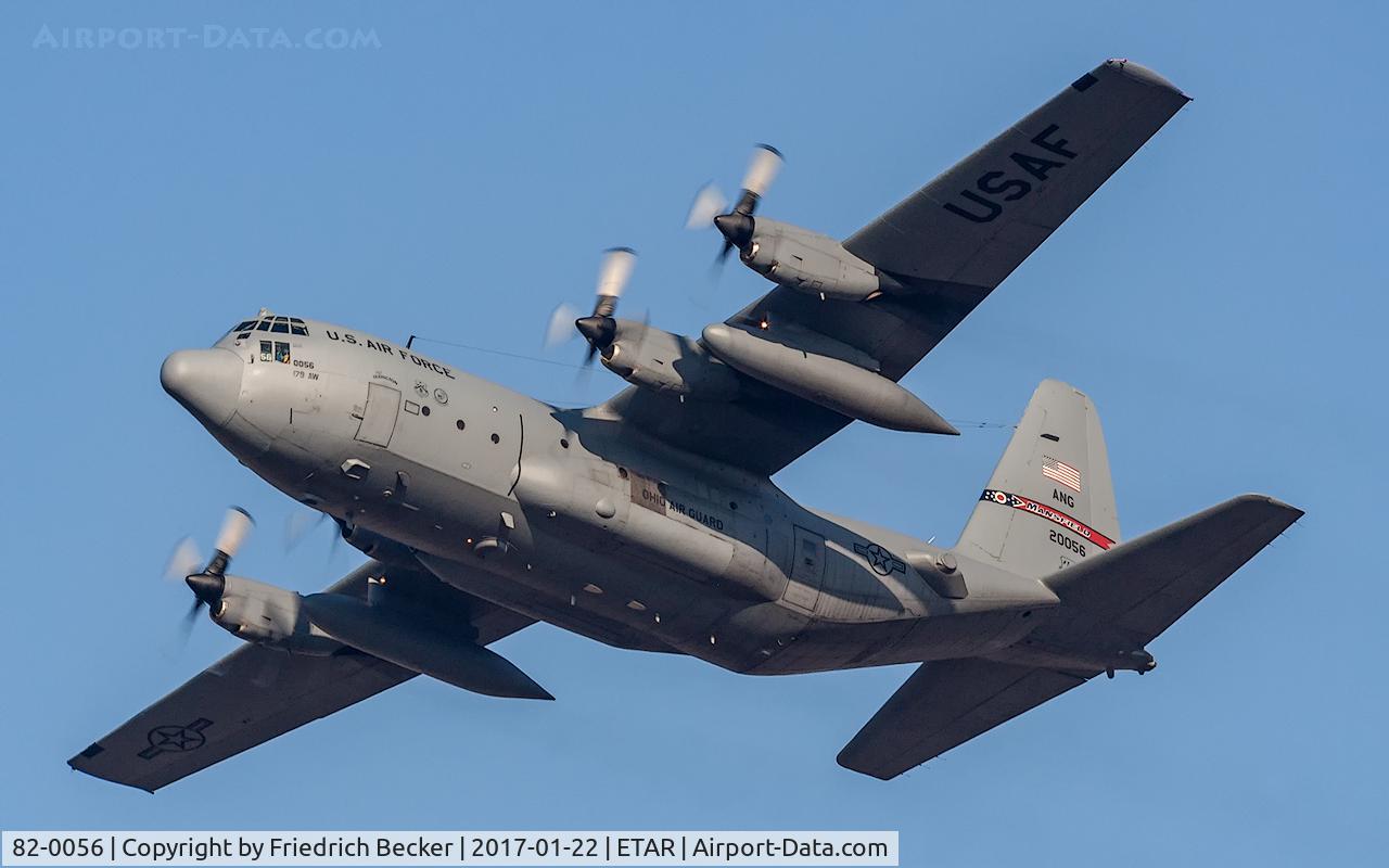 82-0056, 1982 Lockheed C-130H Hercules C/N 382-4971, departure via RW26