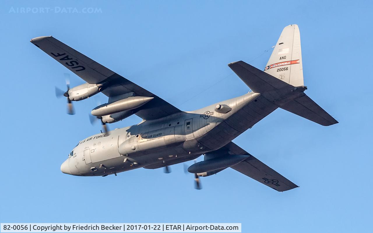 82-0056, 1982 Lockheed C-130H Hercules C/N 382-4971, departure via RW26