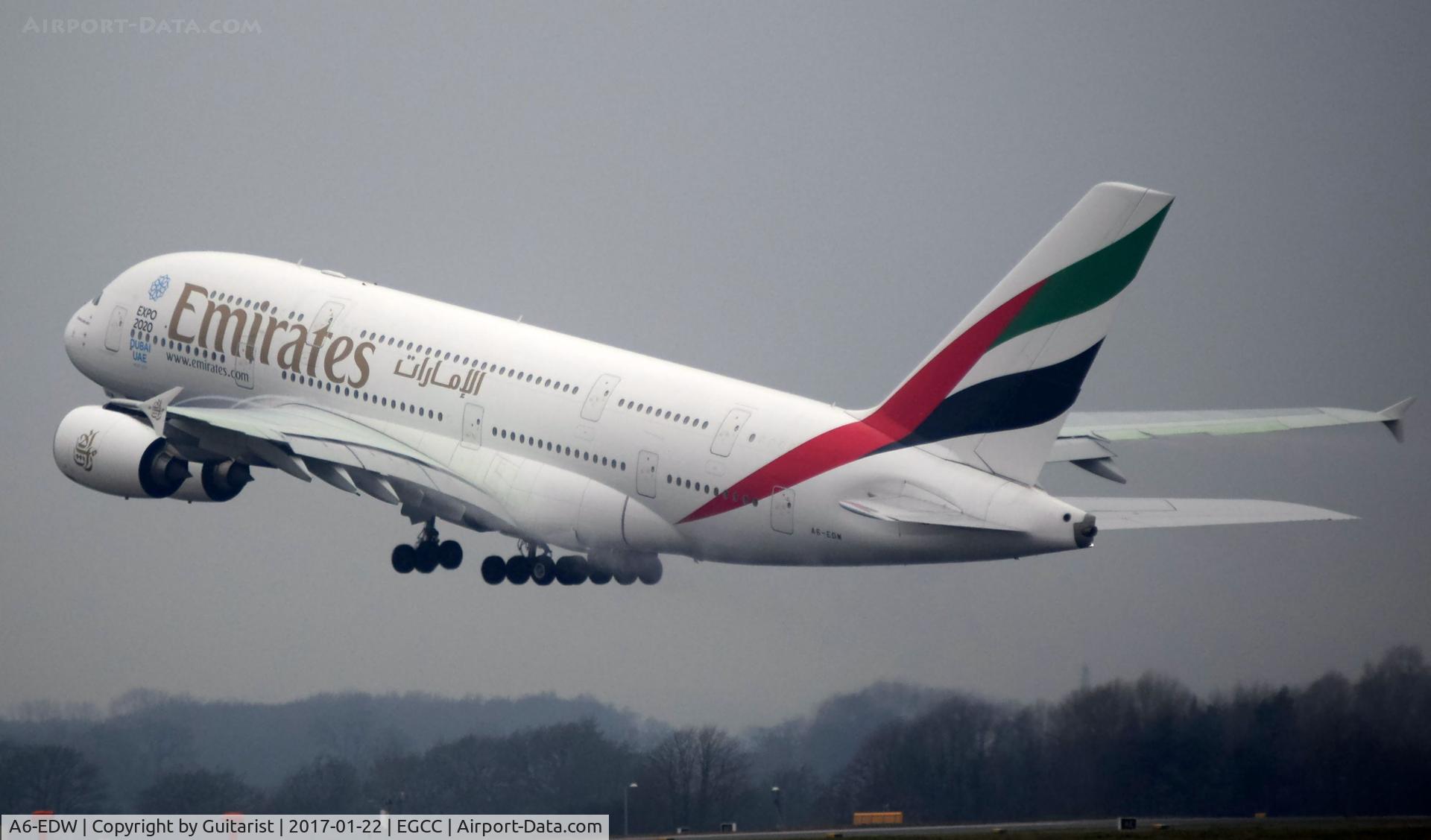 A6-EDW, 2012 Airbus A380-861 C/N 103, At Manchester
