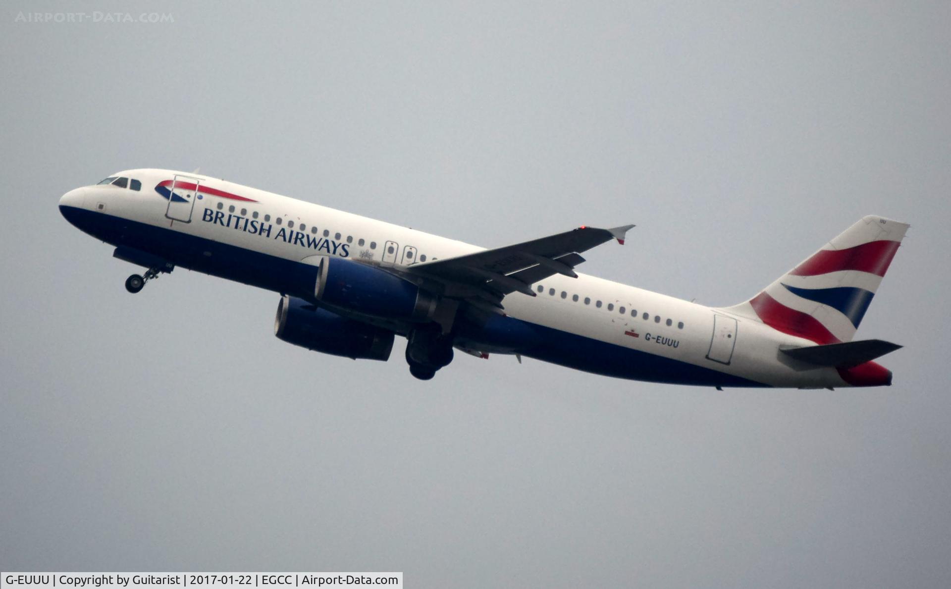 G-EUUU, 2008 Airbus A320-232 C/N 3351, At Manchester