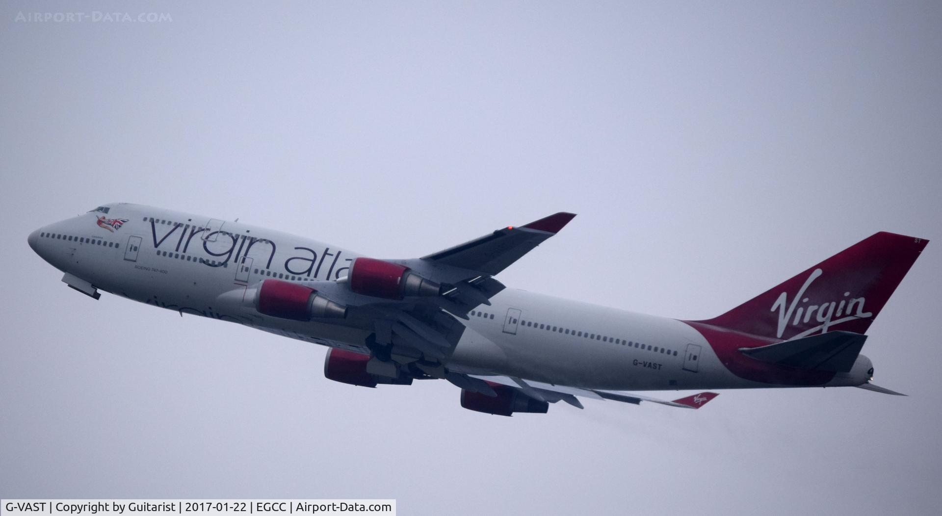 G-VAST, 1997 Boeing 747-41R C/N 28757, At Manchester
