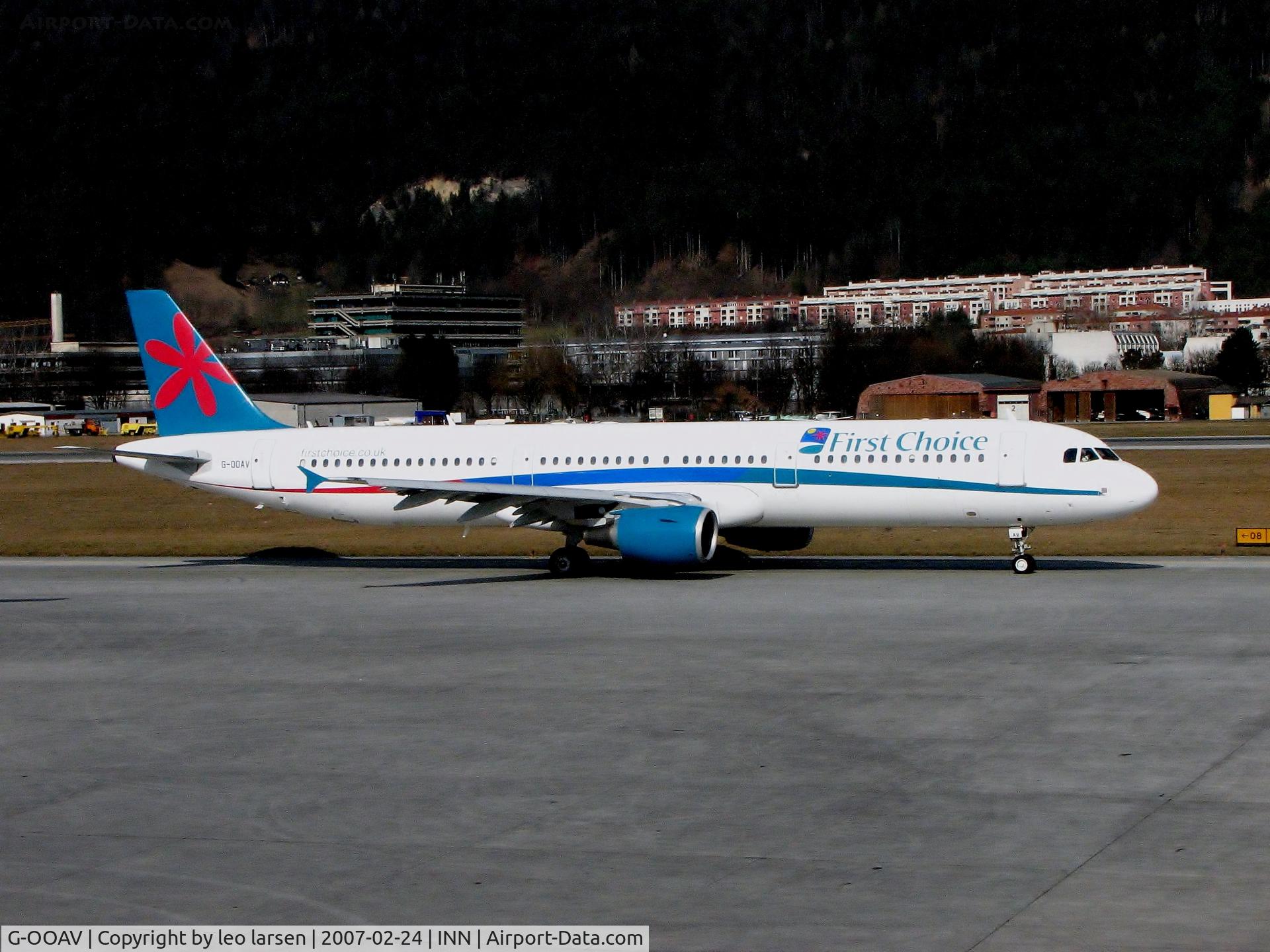 G-OOAV, 2002 Airbus A321-211 C/N 1720, Innsbruck 24.2.2007