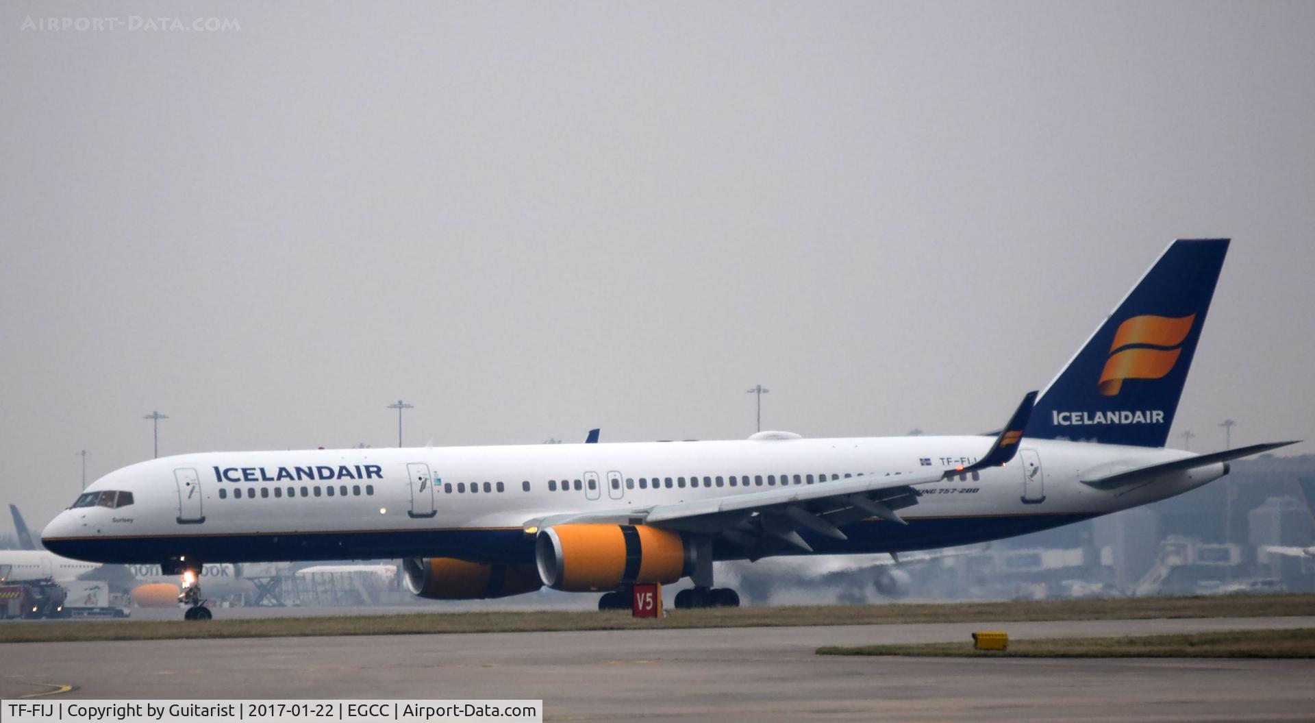 TF-FIJ, 1991 Boeing 757-208 C/N 25085, At Manchester