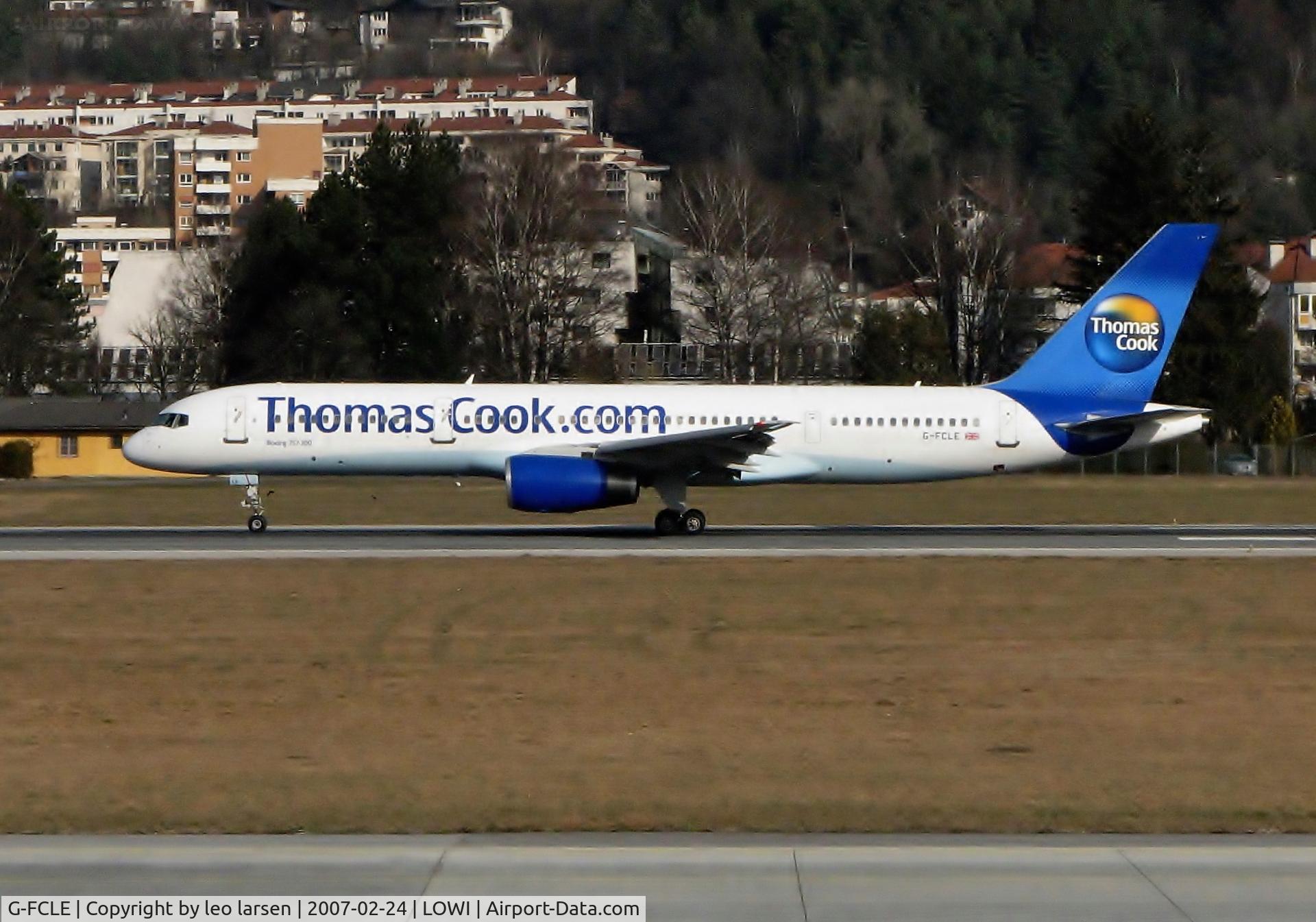 G-FCLE, 1998 Boeing 757-28A C/N 28171, Innsbruck 24.2.2007