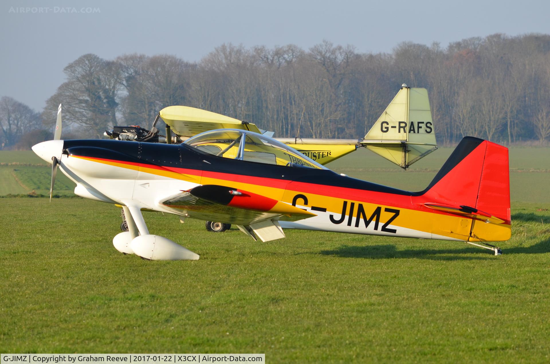 G-JIMZ, 1991 Vans RV-4 C/N 2488, Parked at Northrepps.