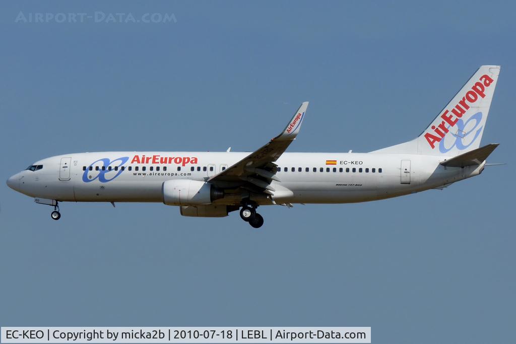 EC-KEO, 2007 Boeing 737-85P C/N 33982, Landing