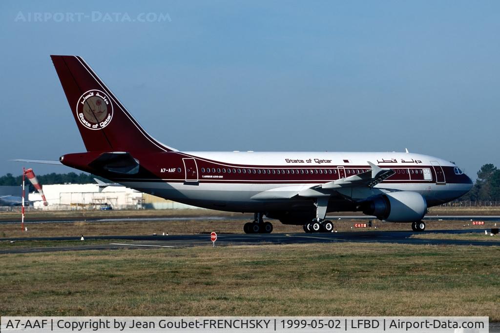 A7-AAF, 1989 Airbus A310-304 C/N 473, Qatar Amiri Flight (now Pakistan Air Force J-757)
