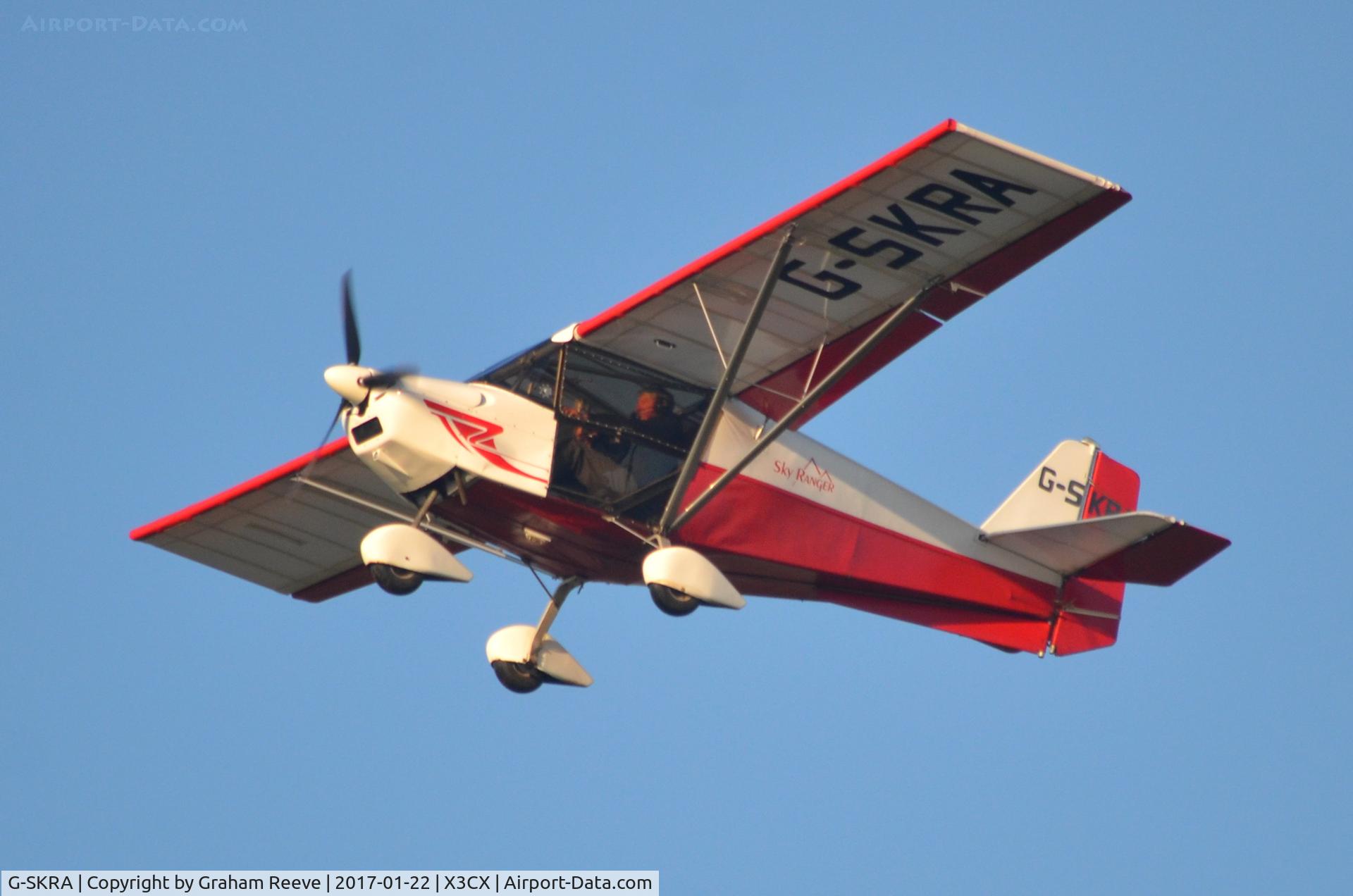 G-SKRA, 2005 Best Off Skyranger 912(2) C/N BMAA/HB/458, Departing from Northrepps.